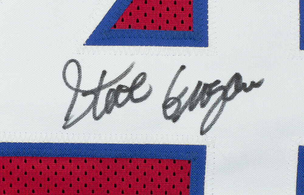 Steve Grogan New England Signed Red Football Jersey JSA Hologram - Image 2