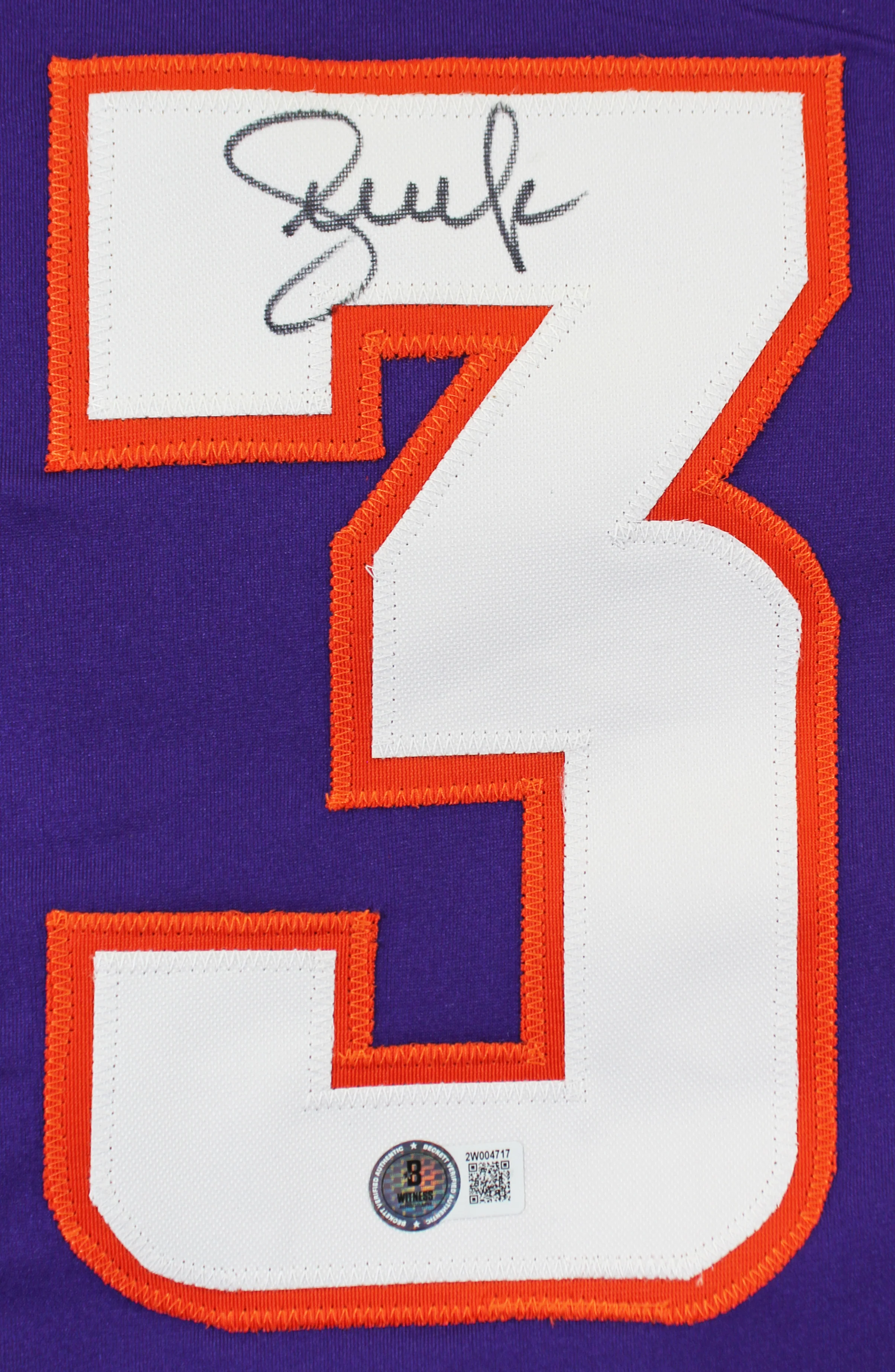 Steve Nash Authentic Signed Purple Pro Style Jersey Autographed BAS Witnessed - Image 3