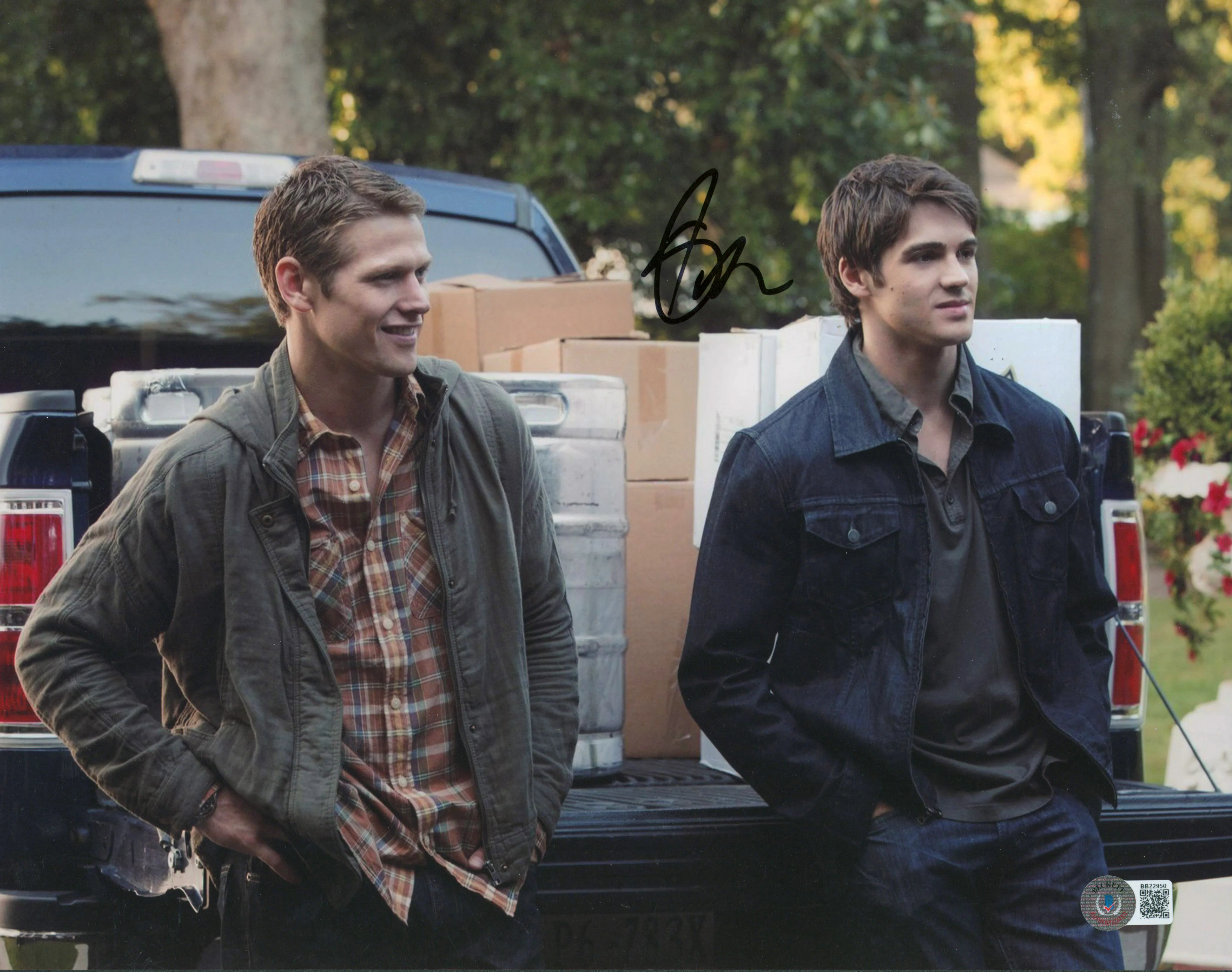 Steven R. McQueen The Vampire Diaries Authentic Signed 11x14 Photo BAS #BB22950 - Image 2