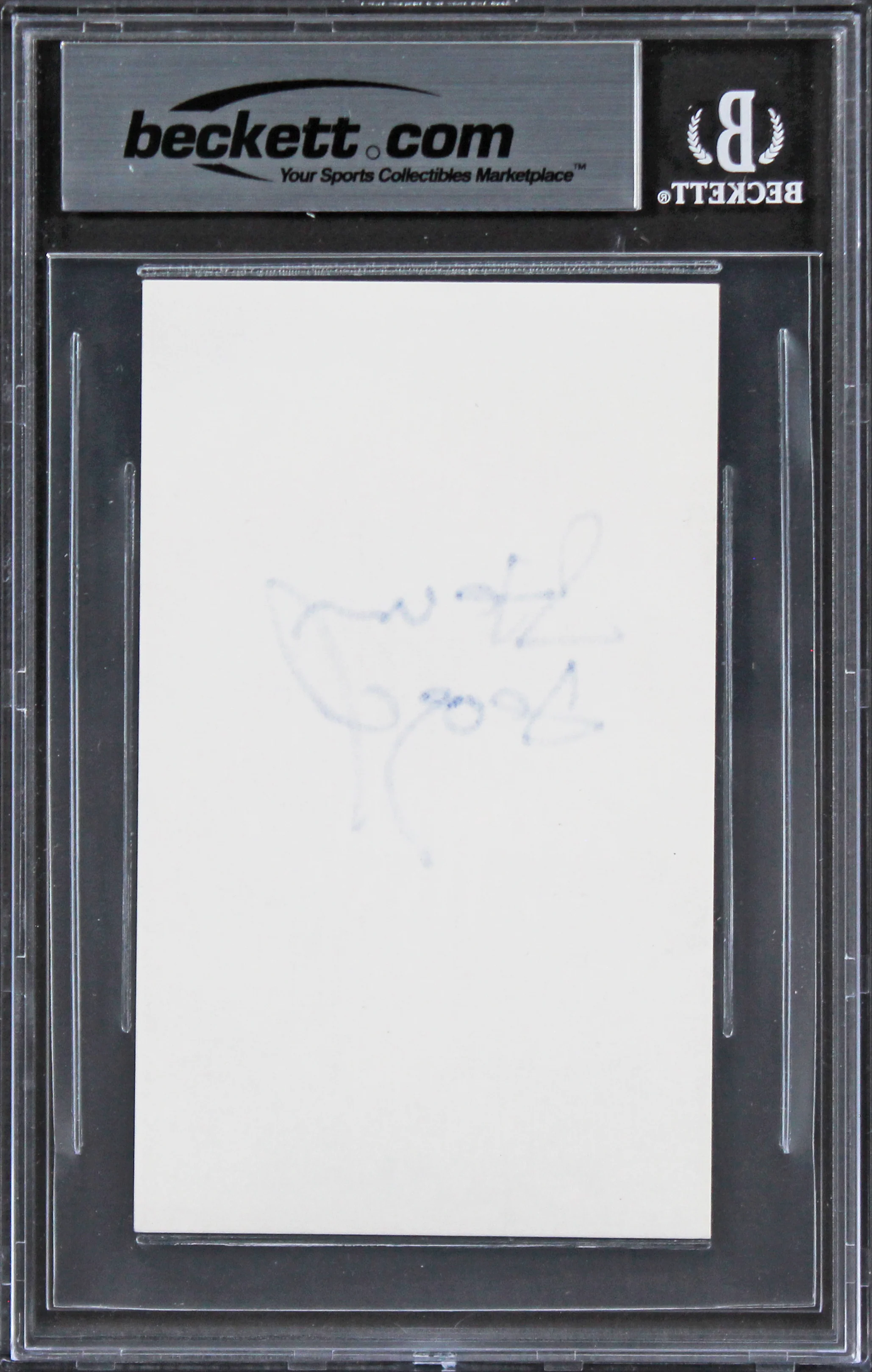 Steven Seagal Under Siege Signed 3x5 Index Card Auto Graded 10! BAS Slabbed - Image 3