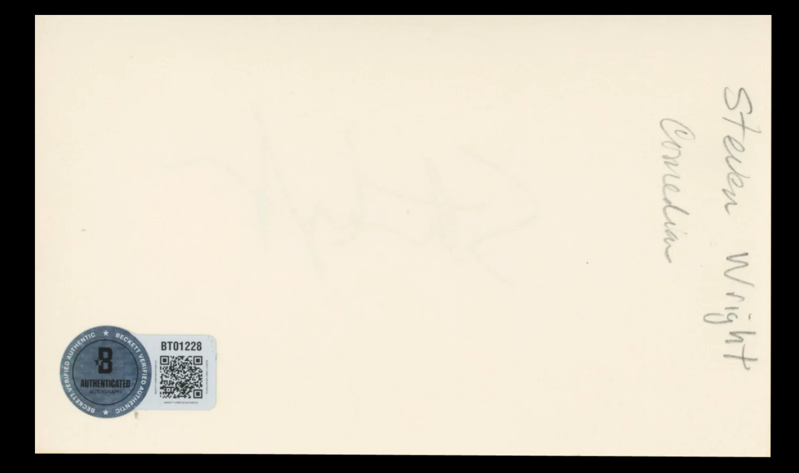 Steven Wright Louie Authentic Signed 3x5 Index Card Autographed BAS #BT01228 - Image 3