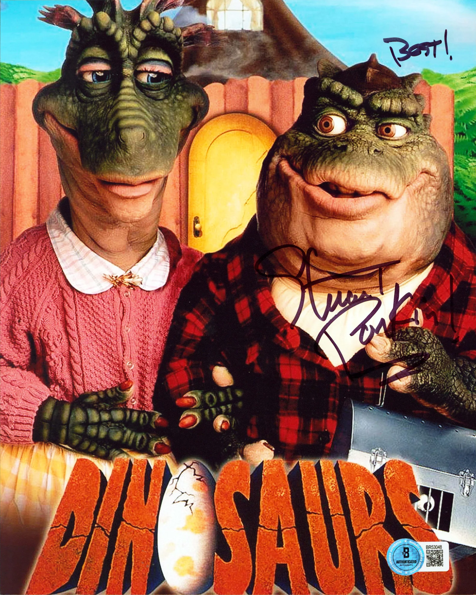 Stuart Pankin Dinosaurs "Best!" Signed 8x10 Vertical Photo BAS #BR53048 - Image 2