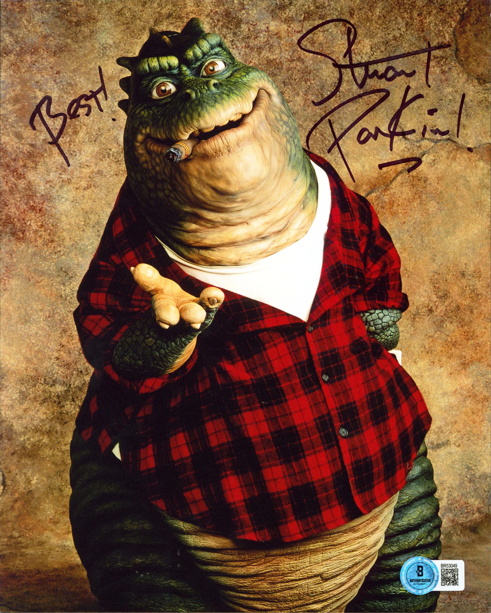 Stuart Pankin Dinosaurs "Best!" Signed 8x10 Vertical Photo BAS #BR53049 - Image 2