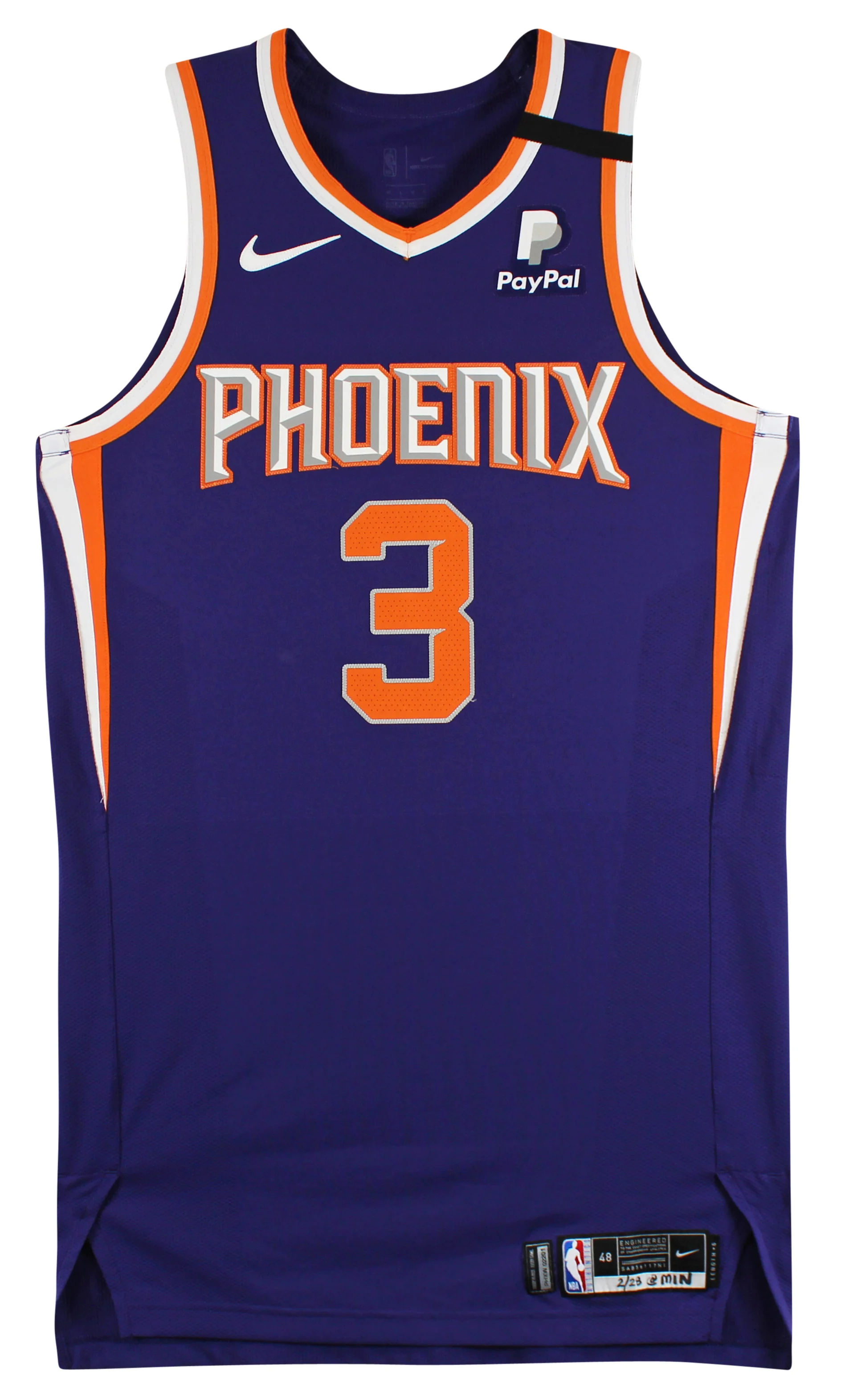Suns Chris Paul 2/28/2021 Game Worn Purple Nike Size 48 +6 Length Jersey NBA LOA - Image 4