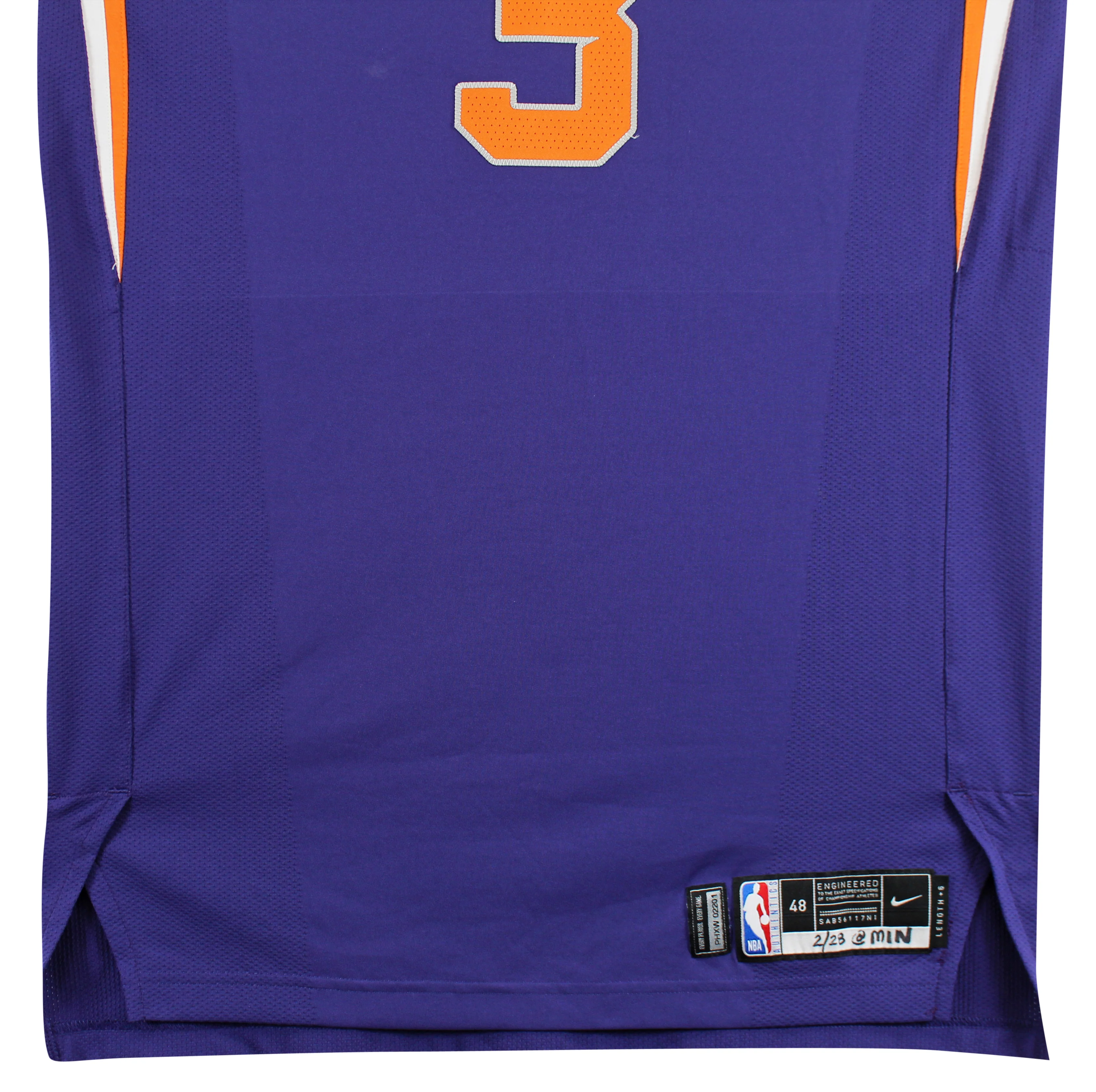 Suns Chris Paul 2/28/2021 Game Worn Purple Nike Size 48 +6 Length Jersey NBA LOA - Image 6