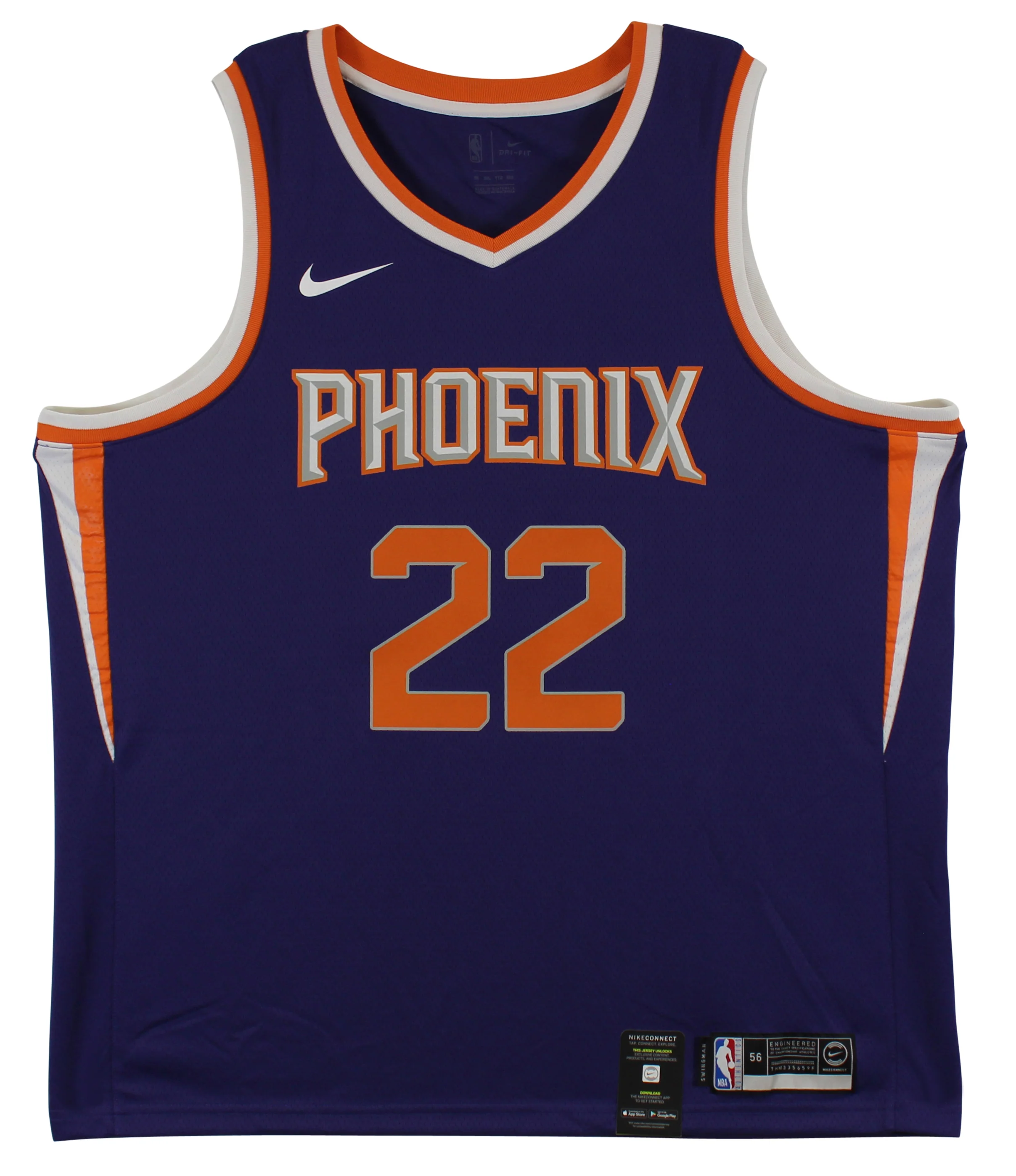 Suns DeAndre Ayton Purple Nike Swingman Size 56 Jersey Un-signed - Image 3