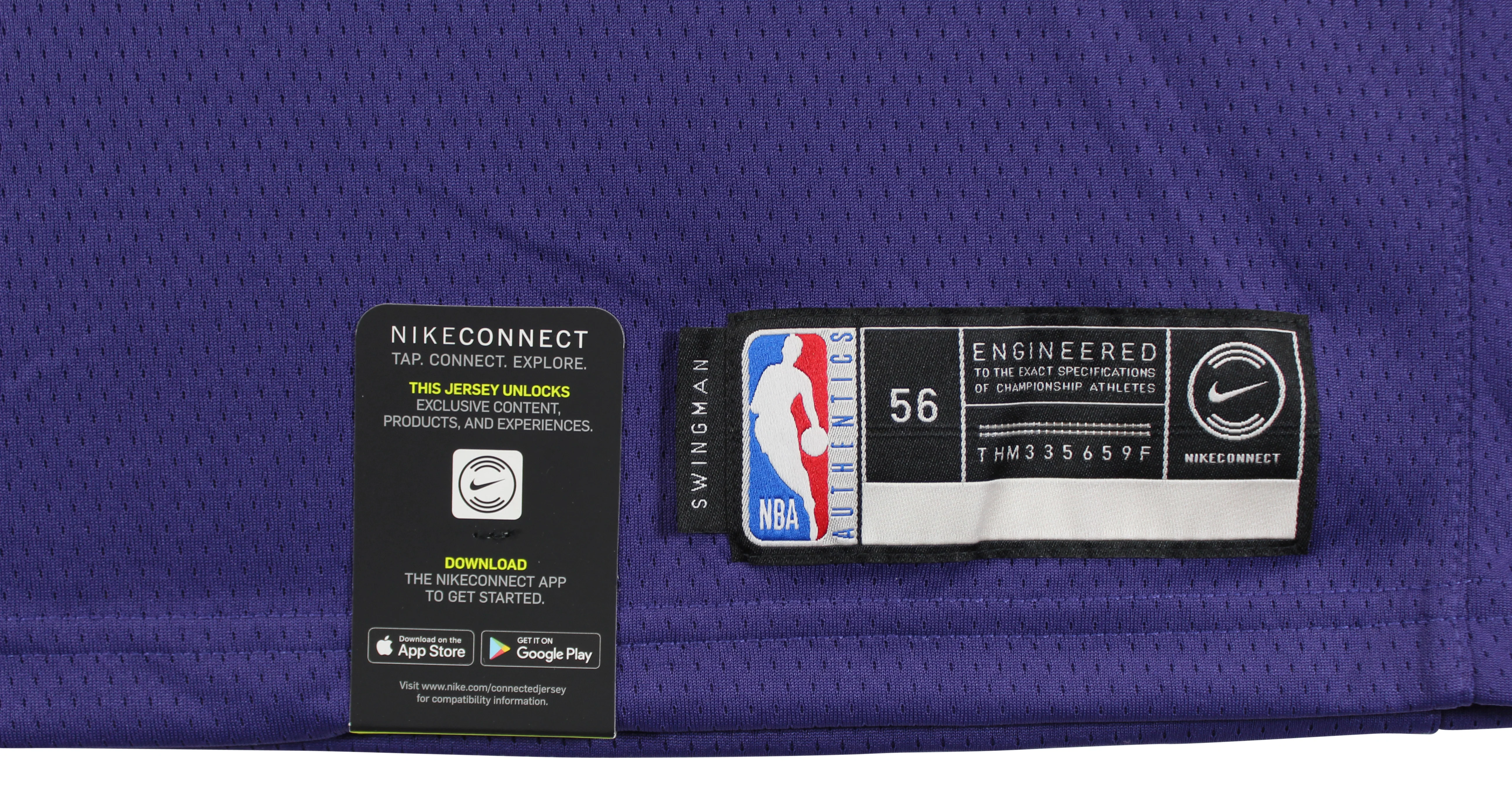 Suns DeAndre Ayton Purple Nike Swingman Size 56 Jersey Un-signed - Image 4