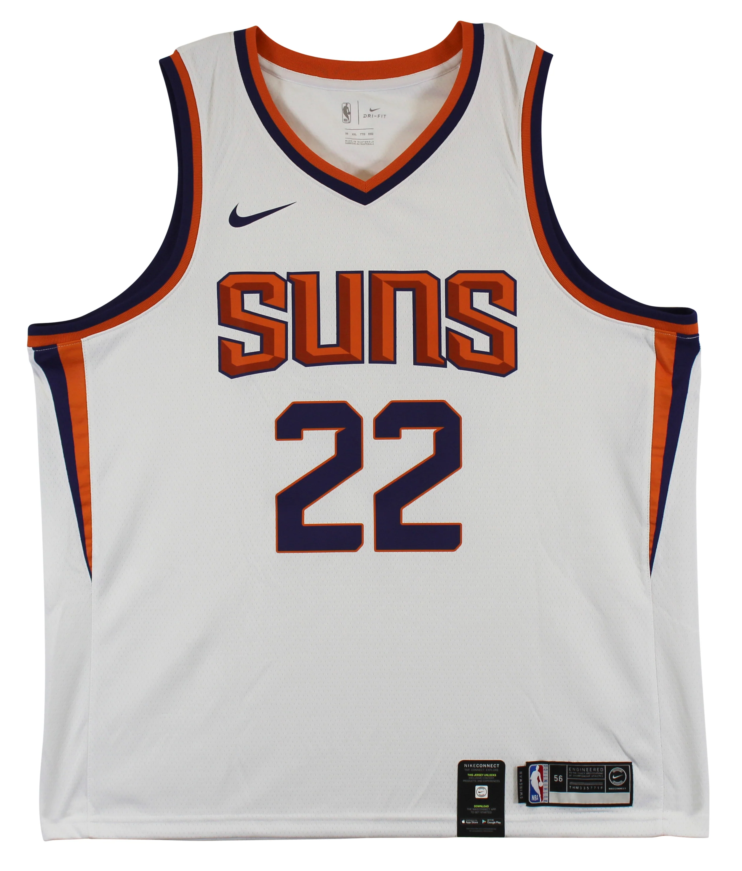 Suns DeAndre Ayton White Nike Swingman Size 56 Jersey Un-signed - Image 3