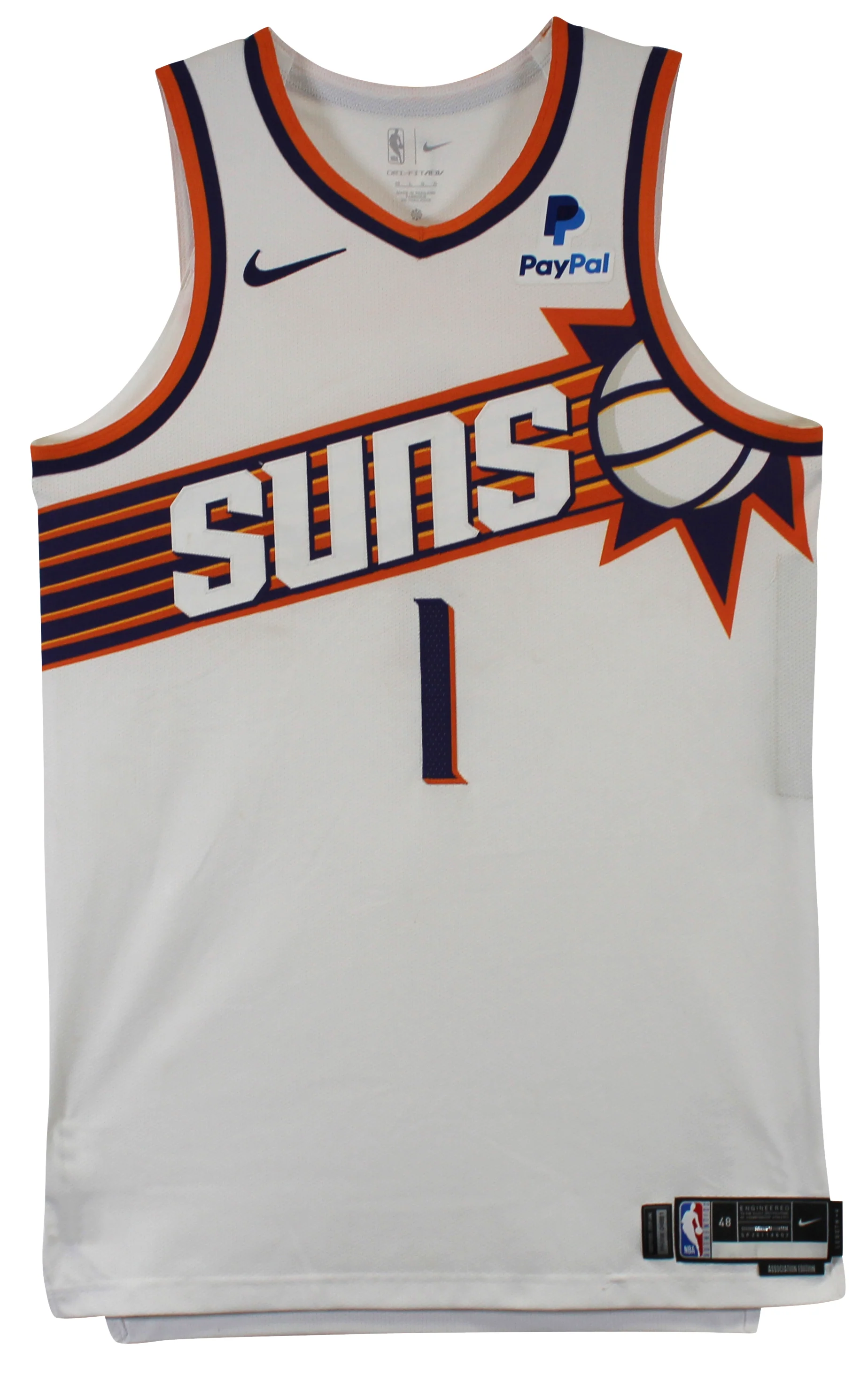 Suns Devin Booker Game Worn 11/19/23 Vs Utah White Nike Jersey Photomatched! RGU - Image 4
