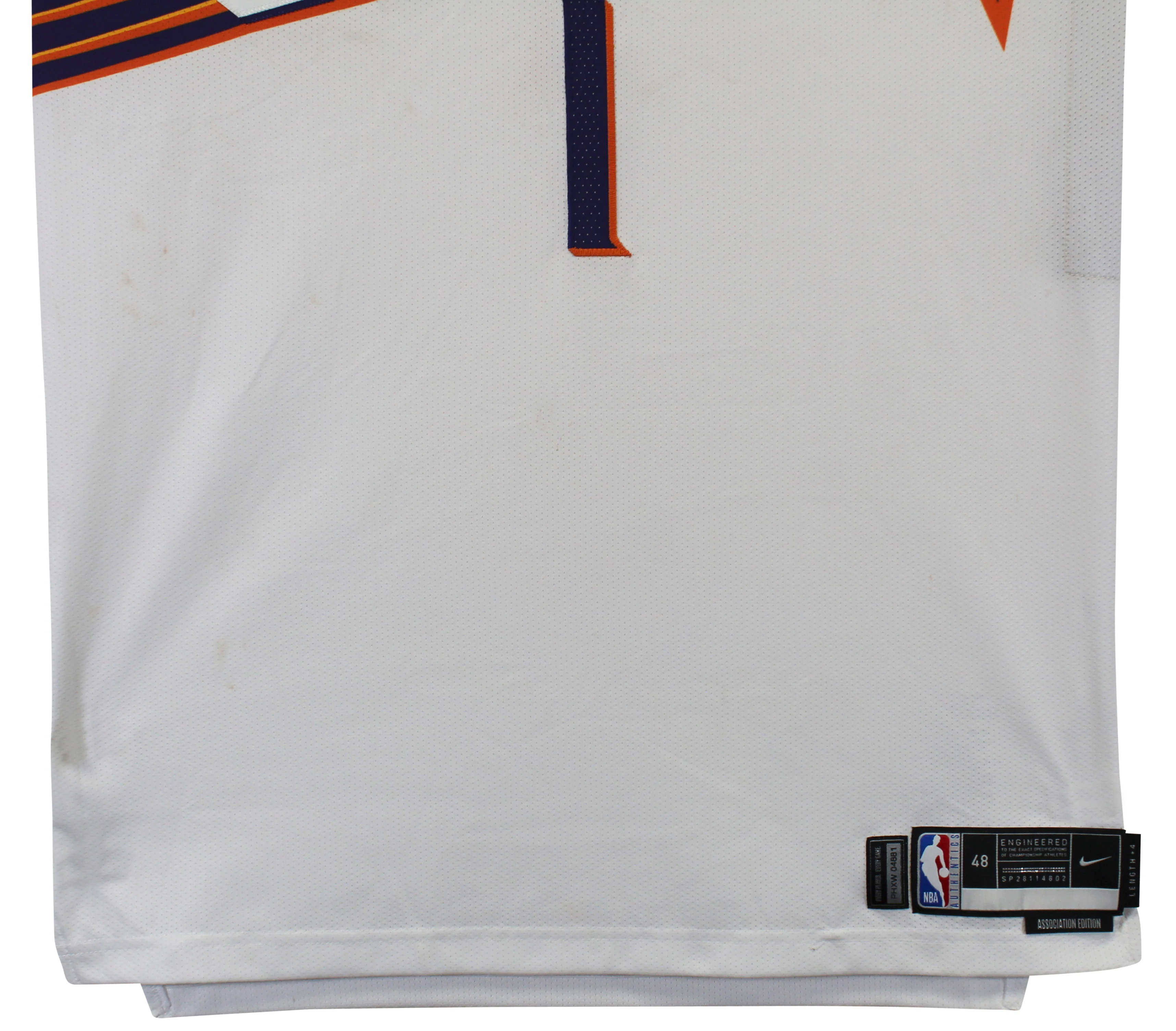 Suns Devin Booker Game Worn 11/19/23 Vs Utah White Nike Jersey Photomatched! RGU - Image 7