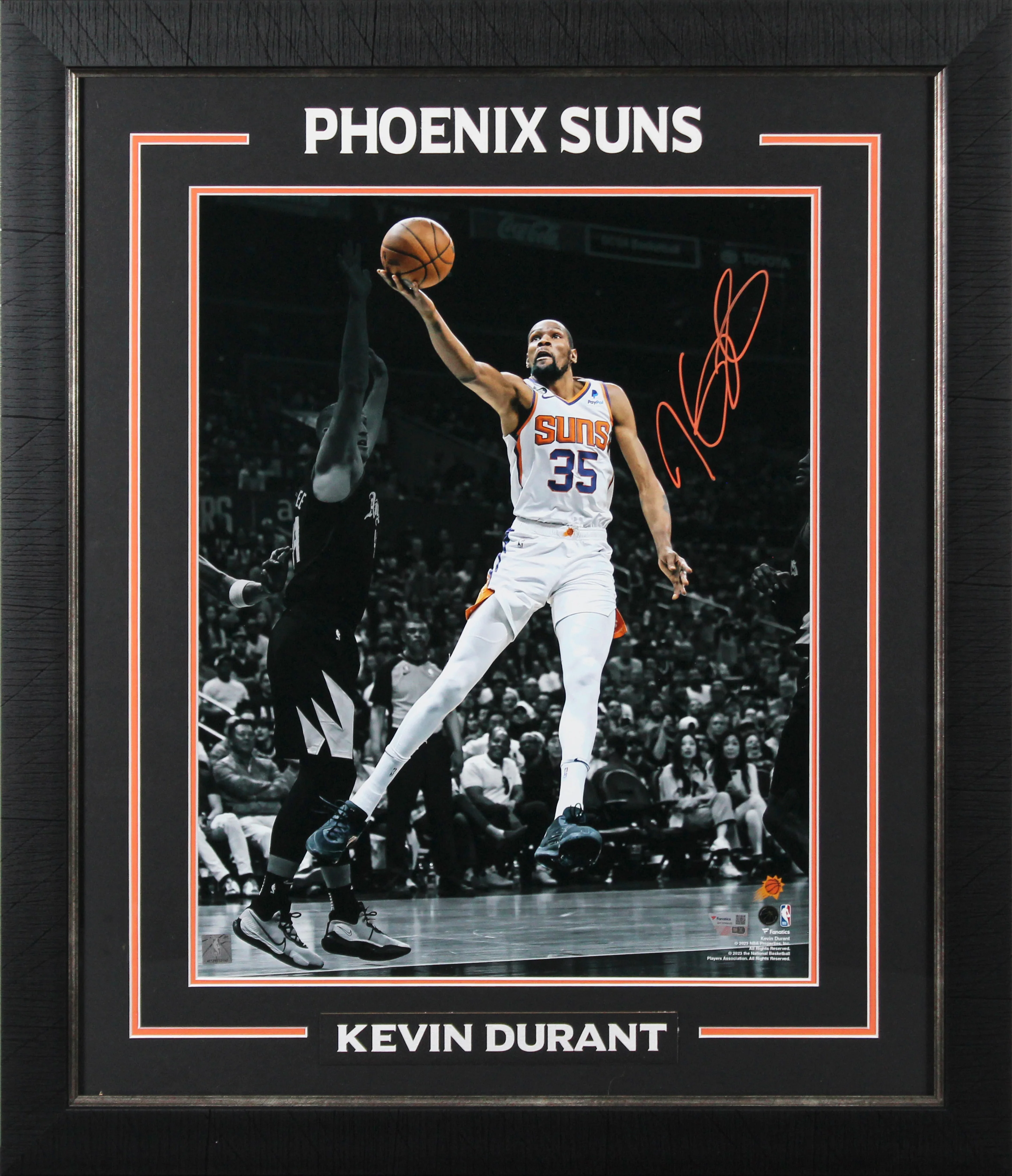 Suns Kevin Durant Authentic Signed 16x20 Framed Photo Fanatics #XP13996463 - Image 2