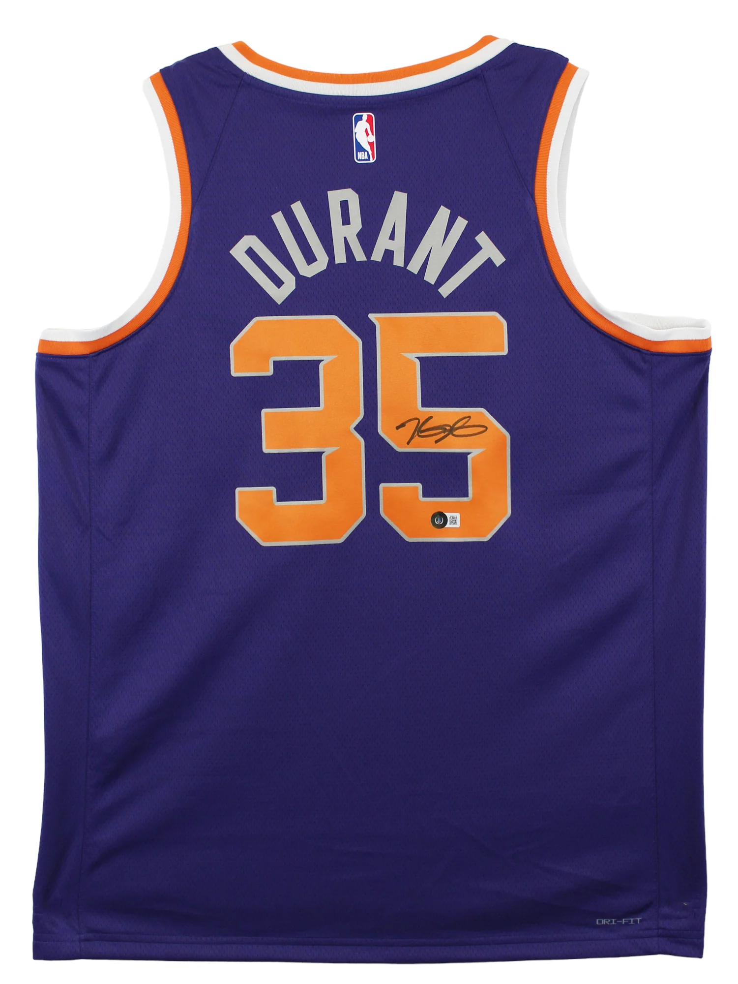 Suns Kevin Durant Authentic Signed Purple Nike Icon Edition Jersey BAS Witnessed - Image 2