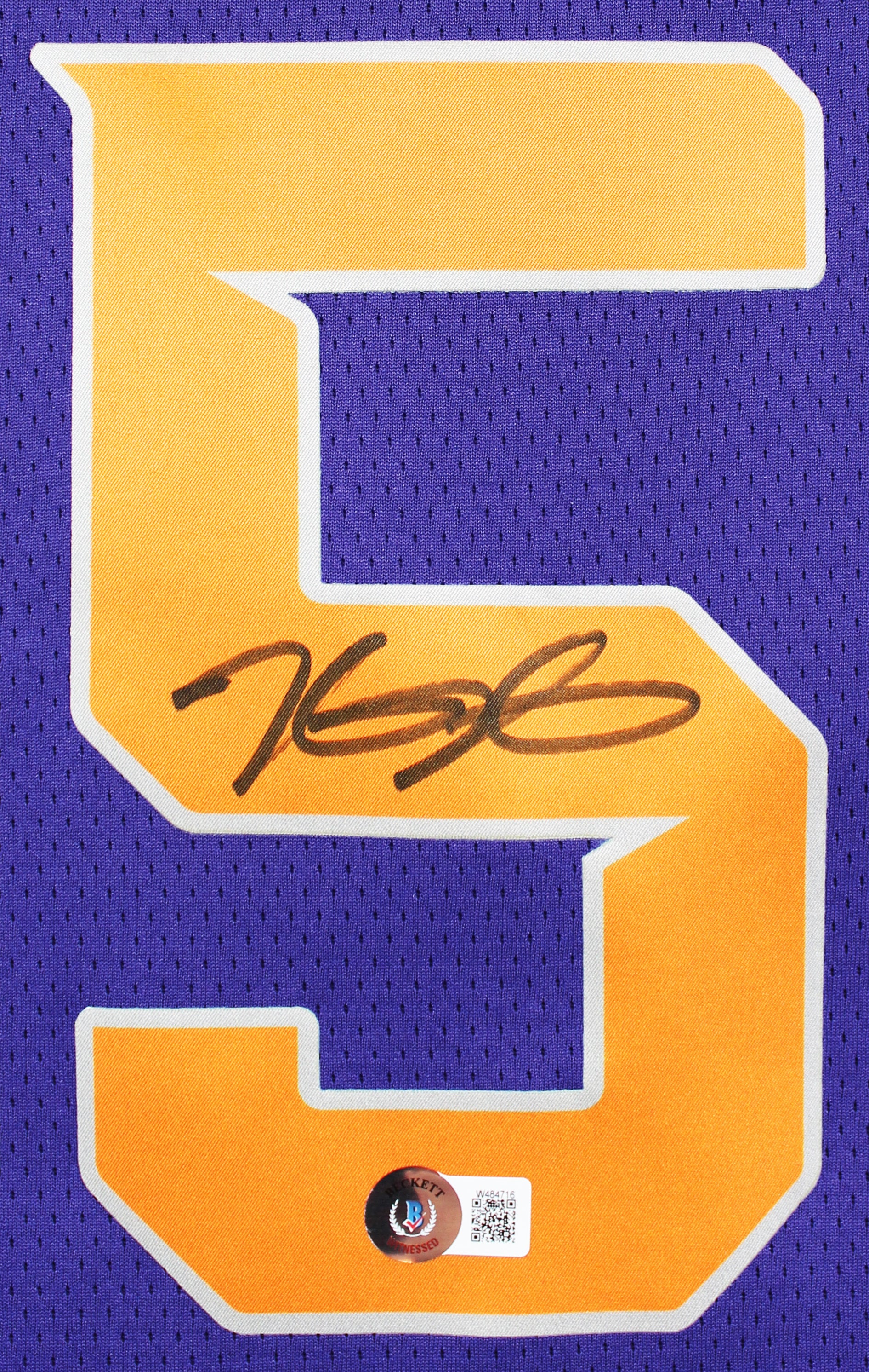 Suns Kevin Durant Authentic Signed Purple Nike Icon Edition Jersey BAS Witnessed - Image 3