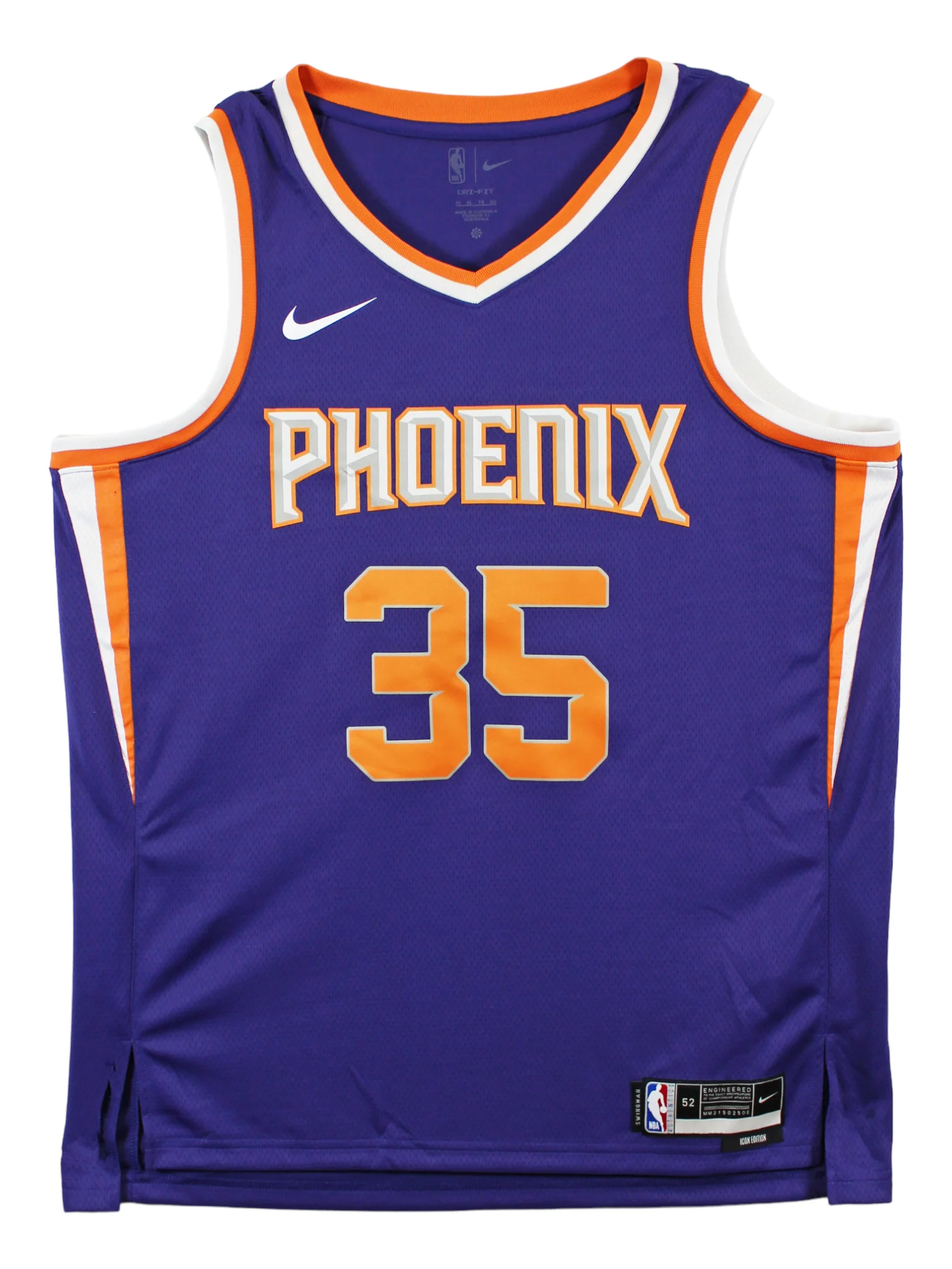 Suns Kevin Durant Authentic Signed Purple Nike Icon Edition Jersey BAS Witnessed - Image 4