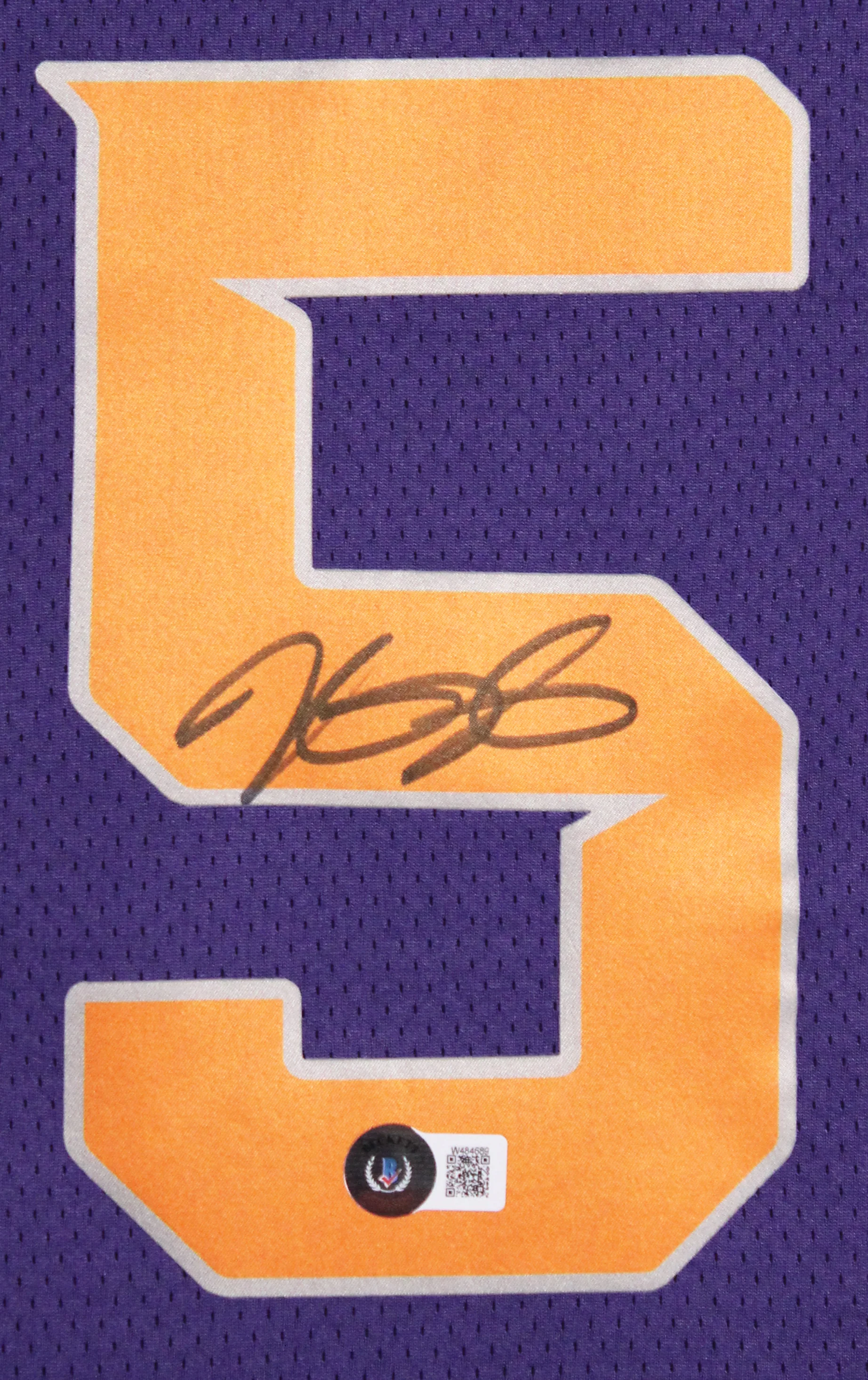 Suns Kevin Durant Signed Purple Nike Icon Edition Framed Jersey BAS Witnessed - Image 3