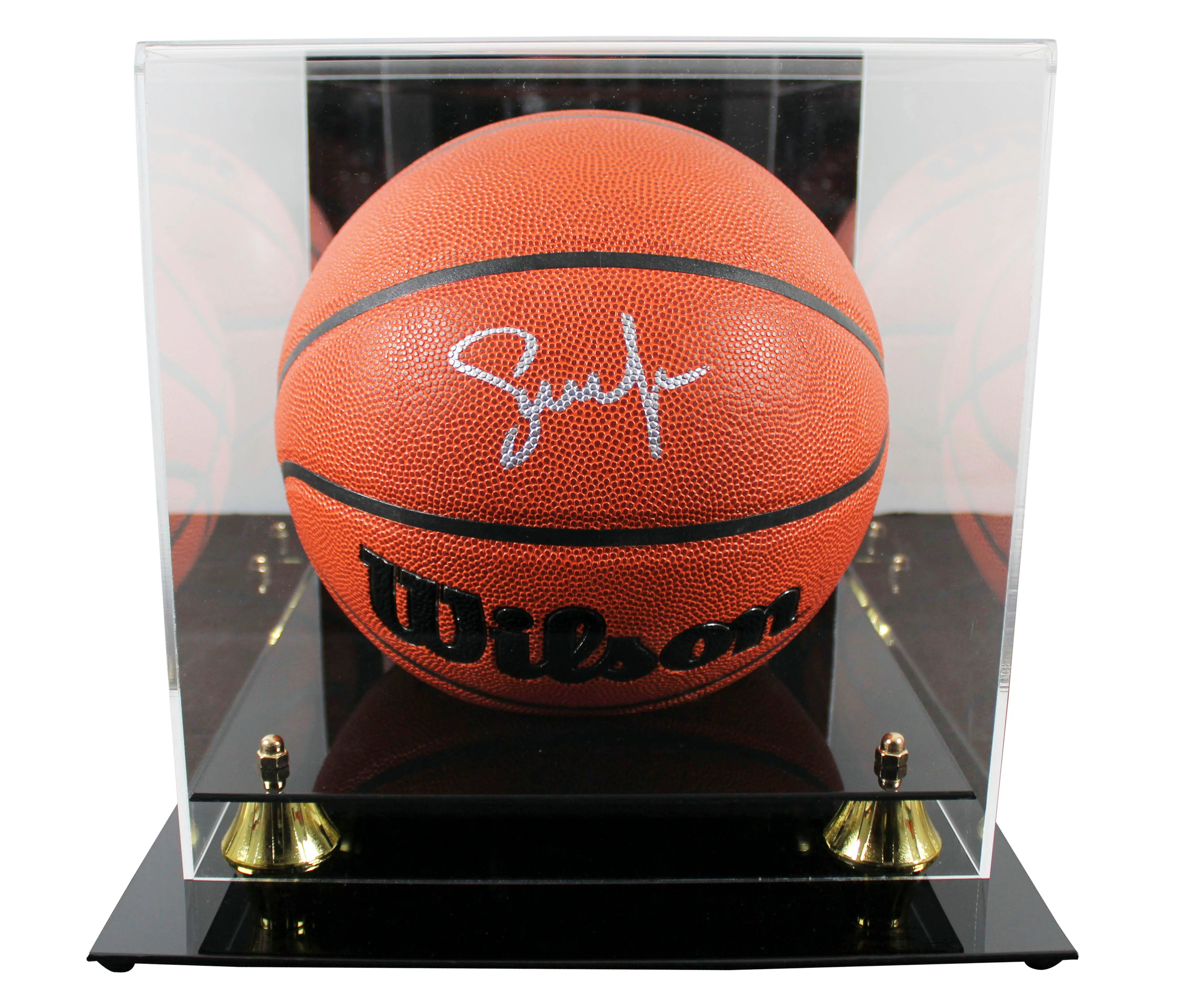 Suns Steve Nash Authentic Signed Wilson Basketball Autographed w/ Case BAS Wit - Image 2
