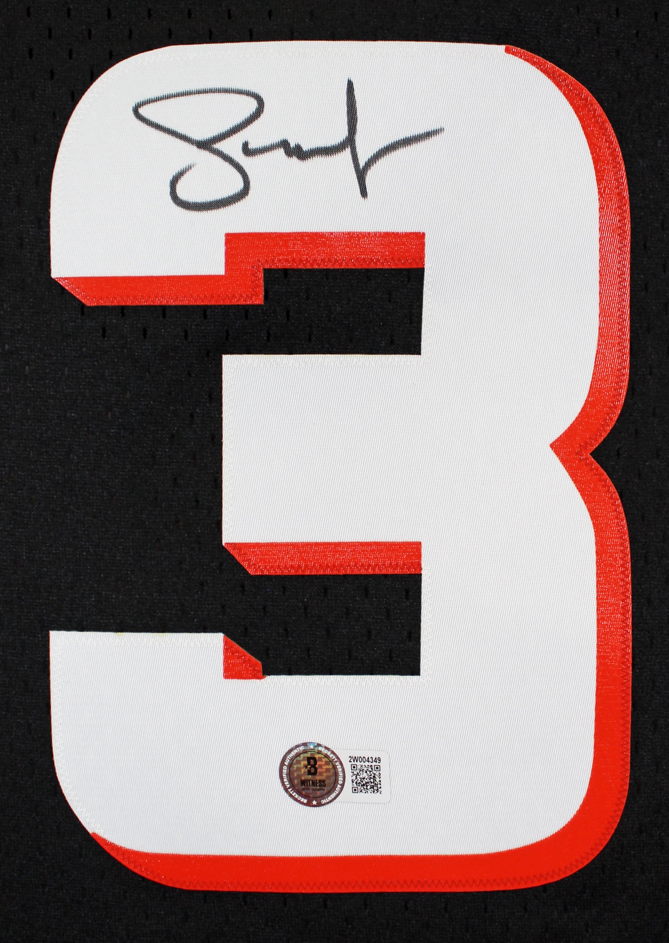 Suns Steve Nash Signed Black M&N 1996-97 HWC Swingman Jersey BAS Witnessed - Image 3