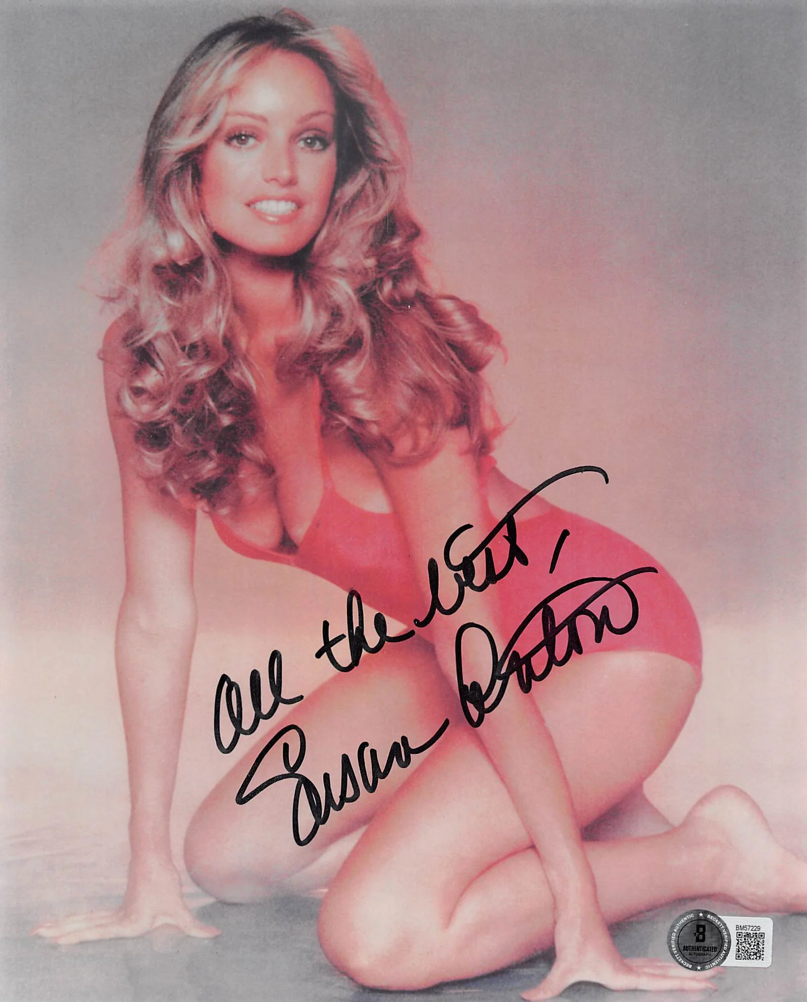 Susan Anton Goldengirl "All The Best" Authentic Signed 8x10 Vertical Photo BAS 3 - Image 2