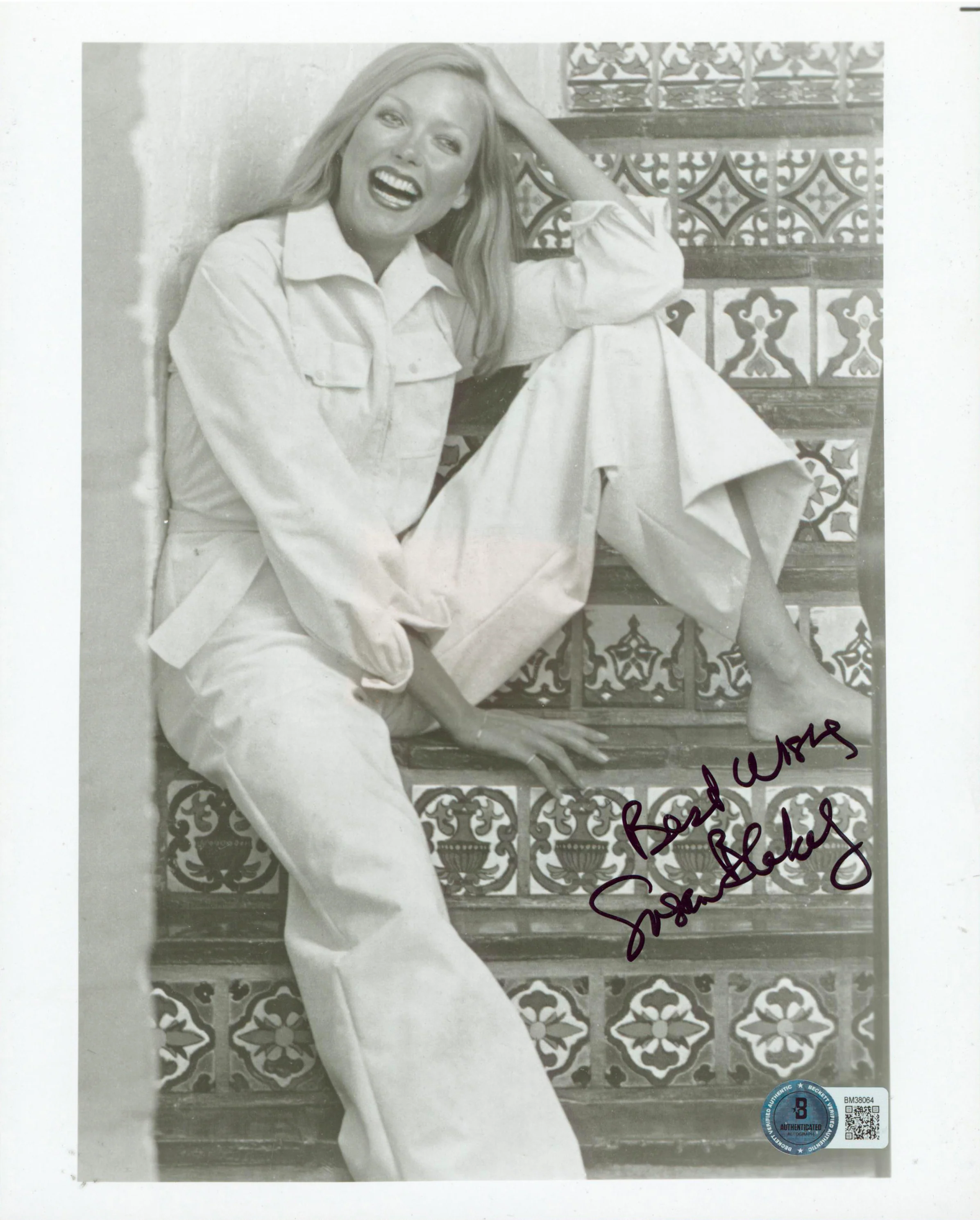Susan Blakely Rich Man Poor Man "Best Wishes" Signed 8x10 Photo BAS #BM38064 - Image 2