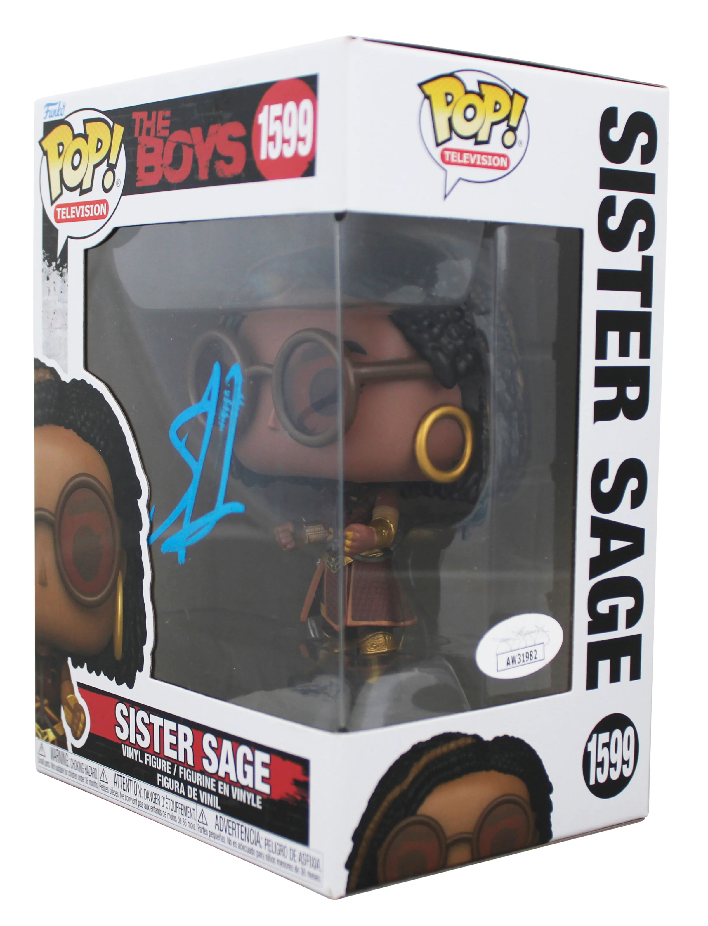 Susan Heyward The Boys Signed Sister Sage #1599 Funko Pop Figure JSA #AW31982 - Image 3