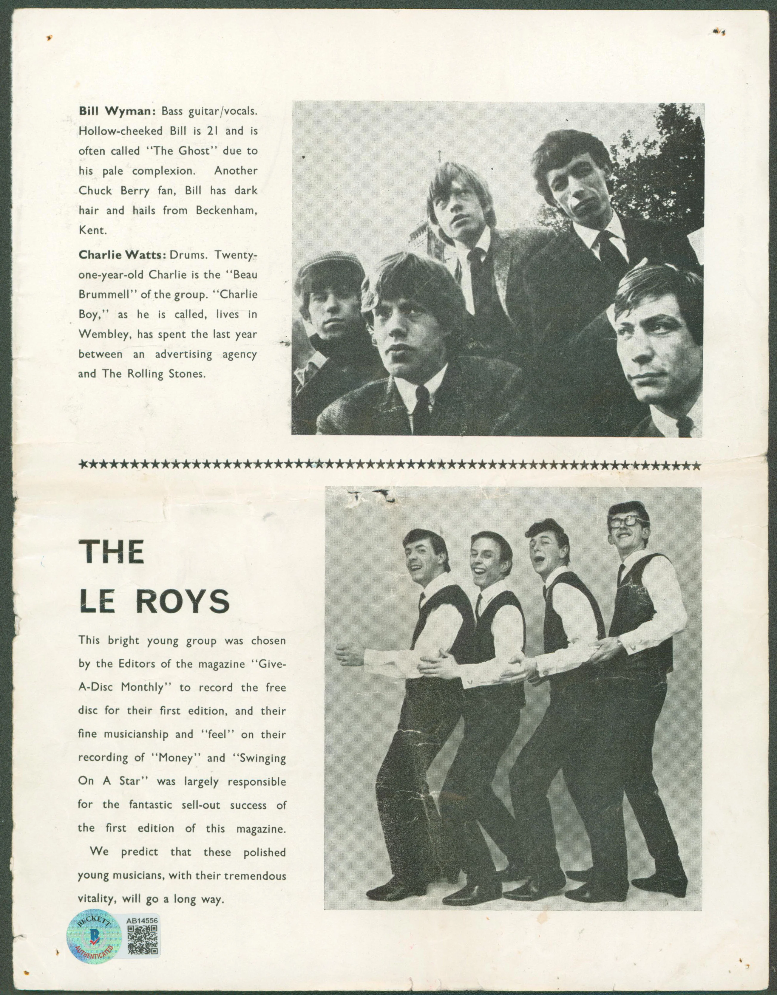 Swinging Blue Jeans (4) Ellis, Kuhlke, Braid & Ennis Signed Magazine Page BAS - Image 3