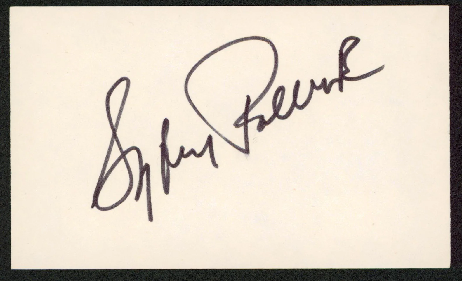 Sydney Pollack Out of Africa Authentic Signed 3x5 Index Card BAS #BW70037 - Image 2