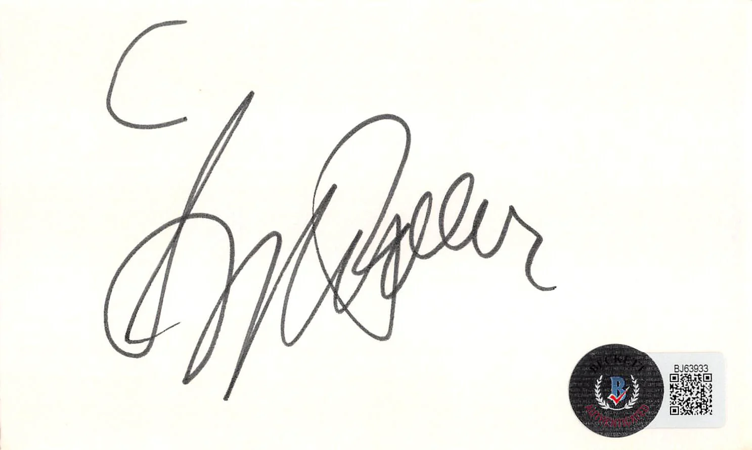 Sydney Pollack Tootsie Authentic Signed 3x5 Index Card Autographed BAS #BJ63933 - Image 2