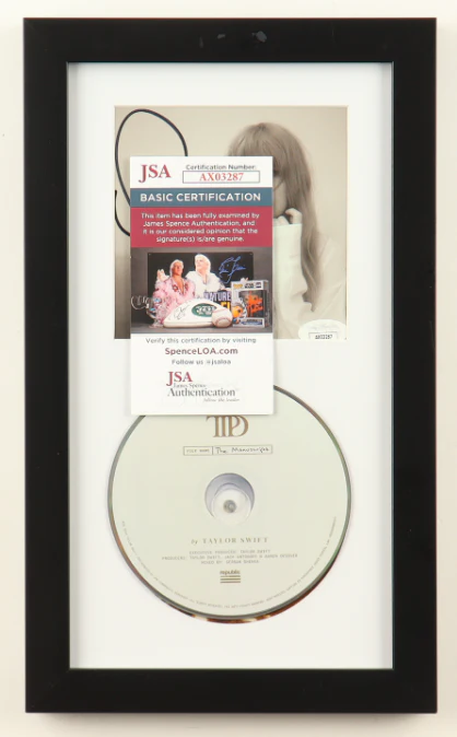Taylor Swift Signed Custom Framed "The Tortured Poets Department" CD Album Insert Display With Disc - JSA - Image 2