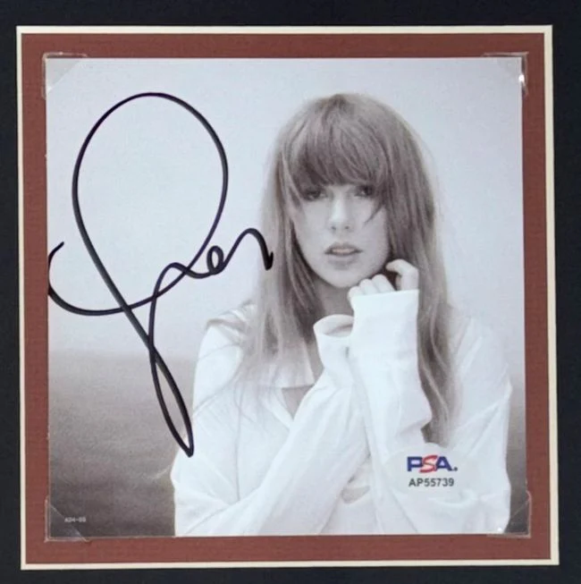 Taylor Swift Signed Framed Life Of Showgirl Sweatshirt w/ Signed Insert PSA/DNA - Image 2