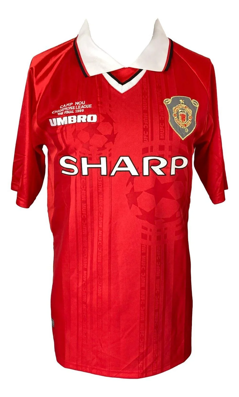 Teddy Sherringham Signed Manchester United Umbro Soccer Jersey BAS - Image 3
