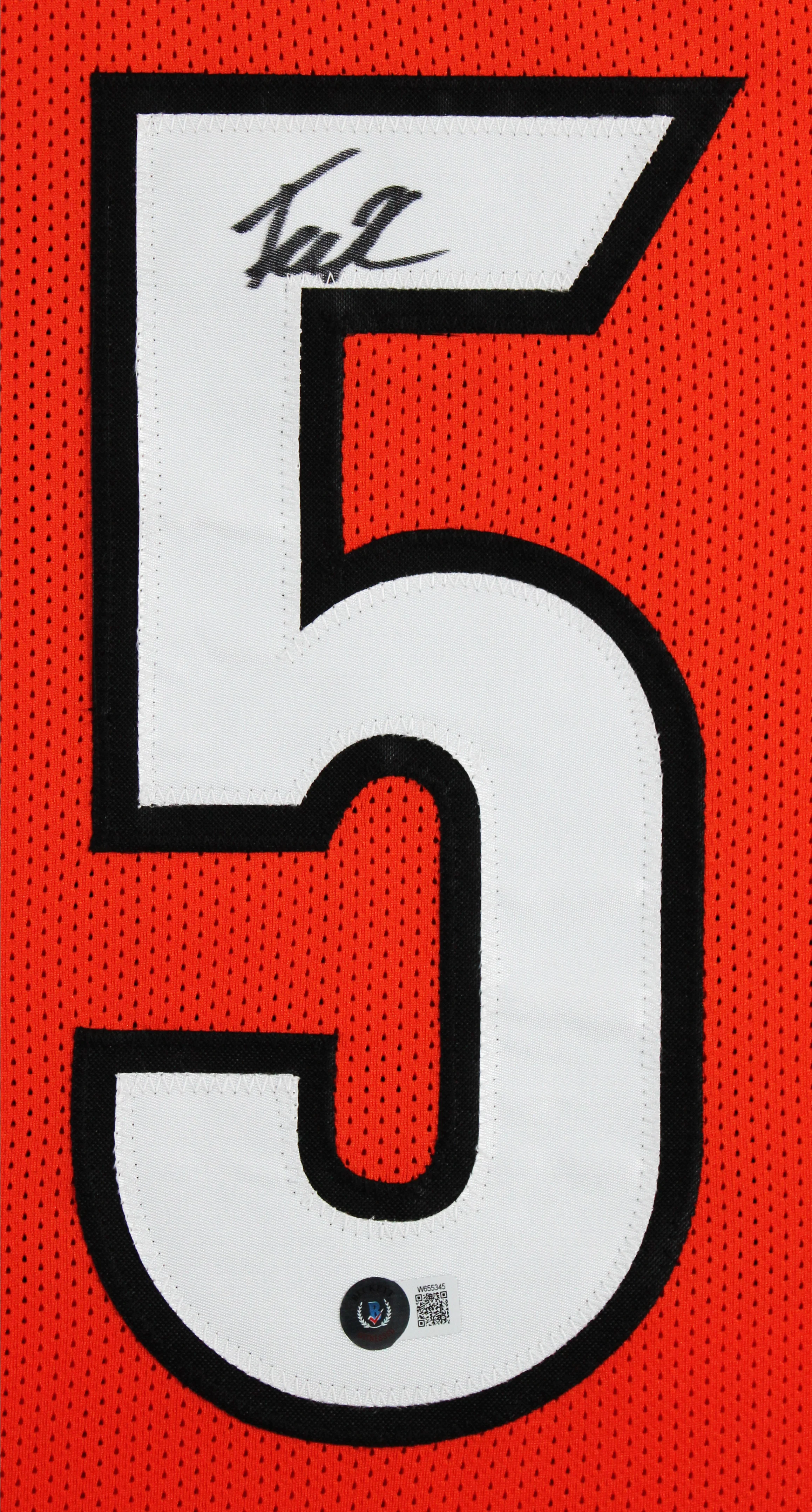 Tee Higgins Authentic Signed Orange Pro Style Framed Jersey BAS Witnessed 2 - Image 3
