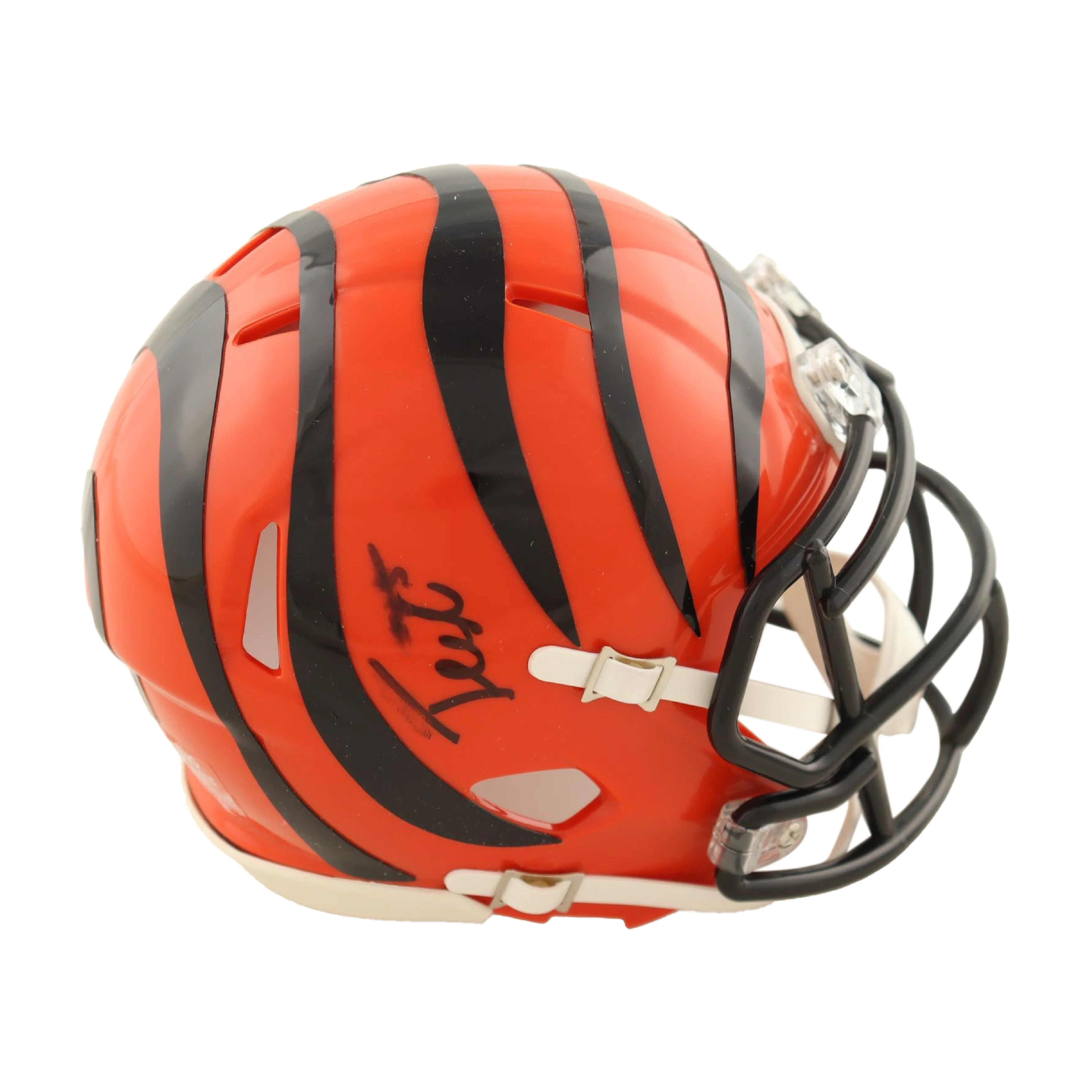 Tee Higgins Autographed Cincinnati Bengals Speed Mini Helmet - Beckett