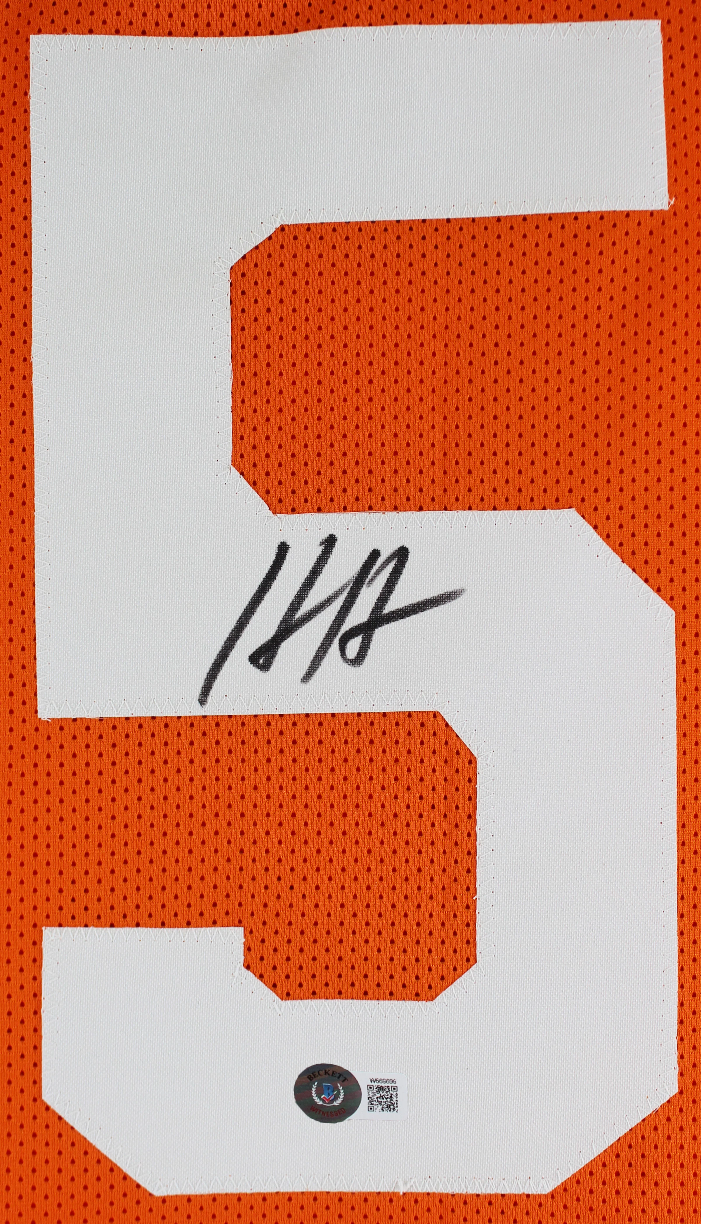 Tennessee Hendon Hooker Authentic Signed Orange Pro Style Jersey BAS Witnessed - Image 3