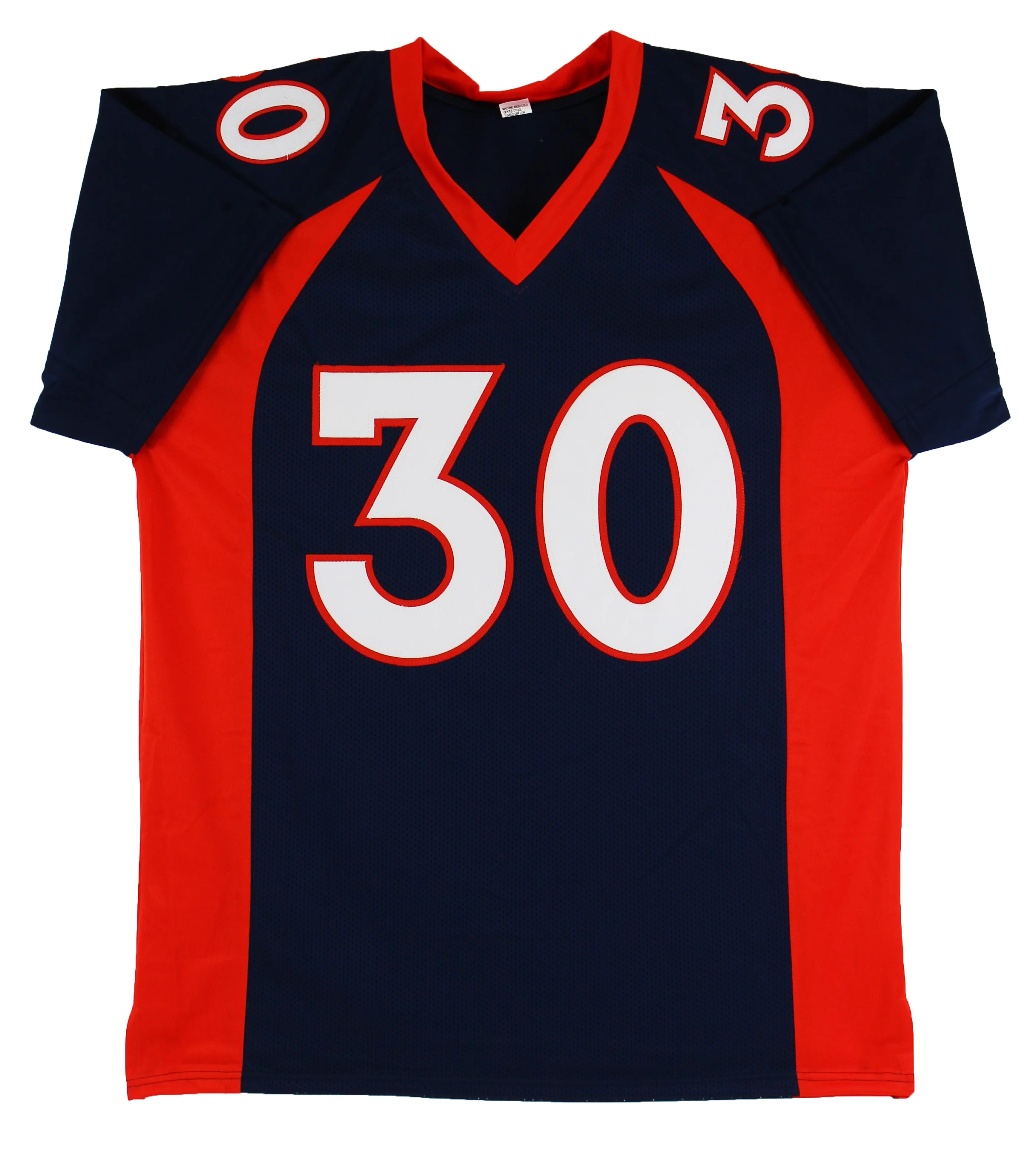 Terrell Davis HOF 17 Authentic Signed Navy Blue Pro Style Jersey Autographed BAS - Image 5