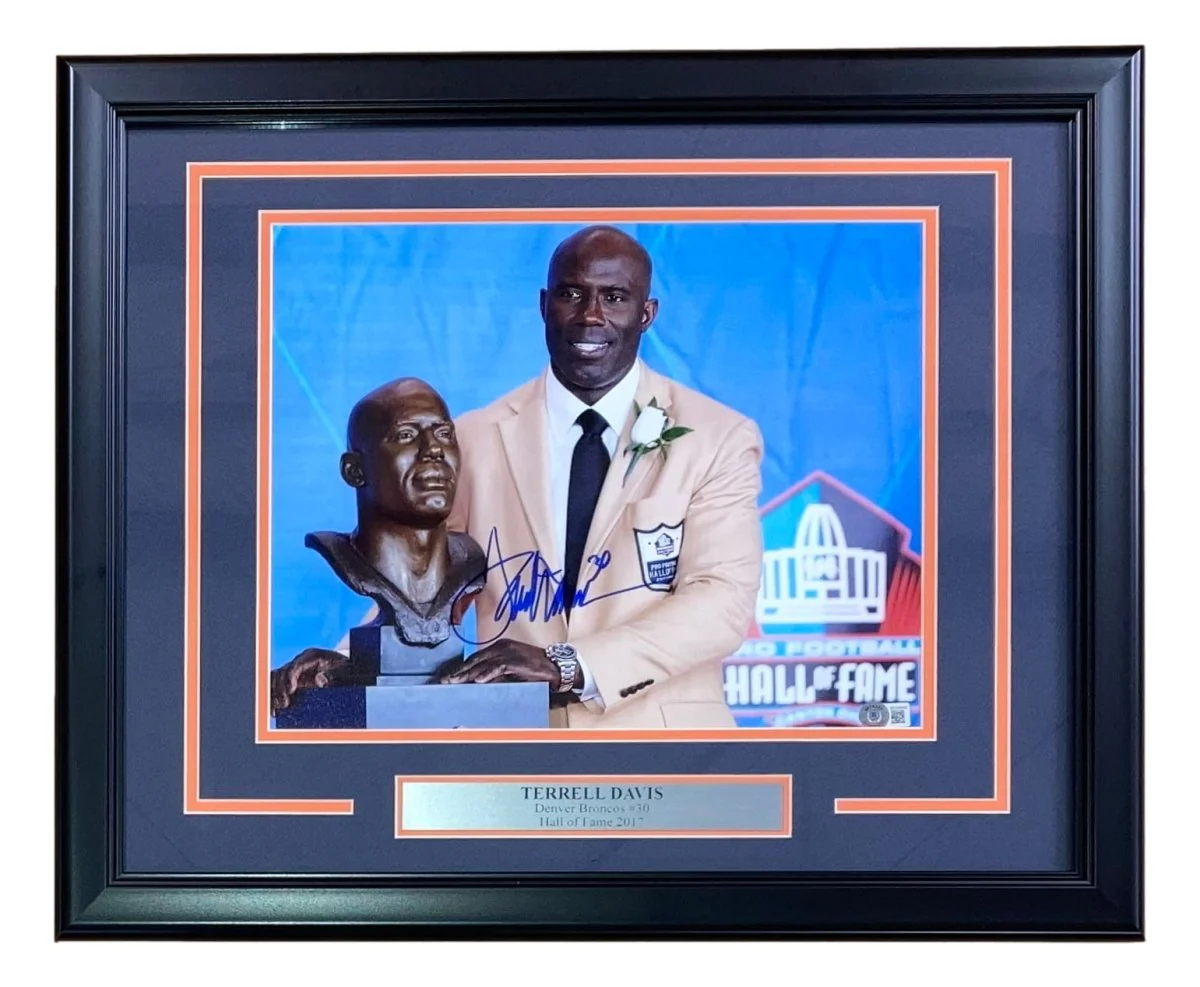 Terrell Davis Signed Framed 11x14 Denver Broncos Photo BAS BD59645 - Image 5