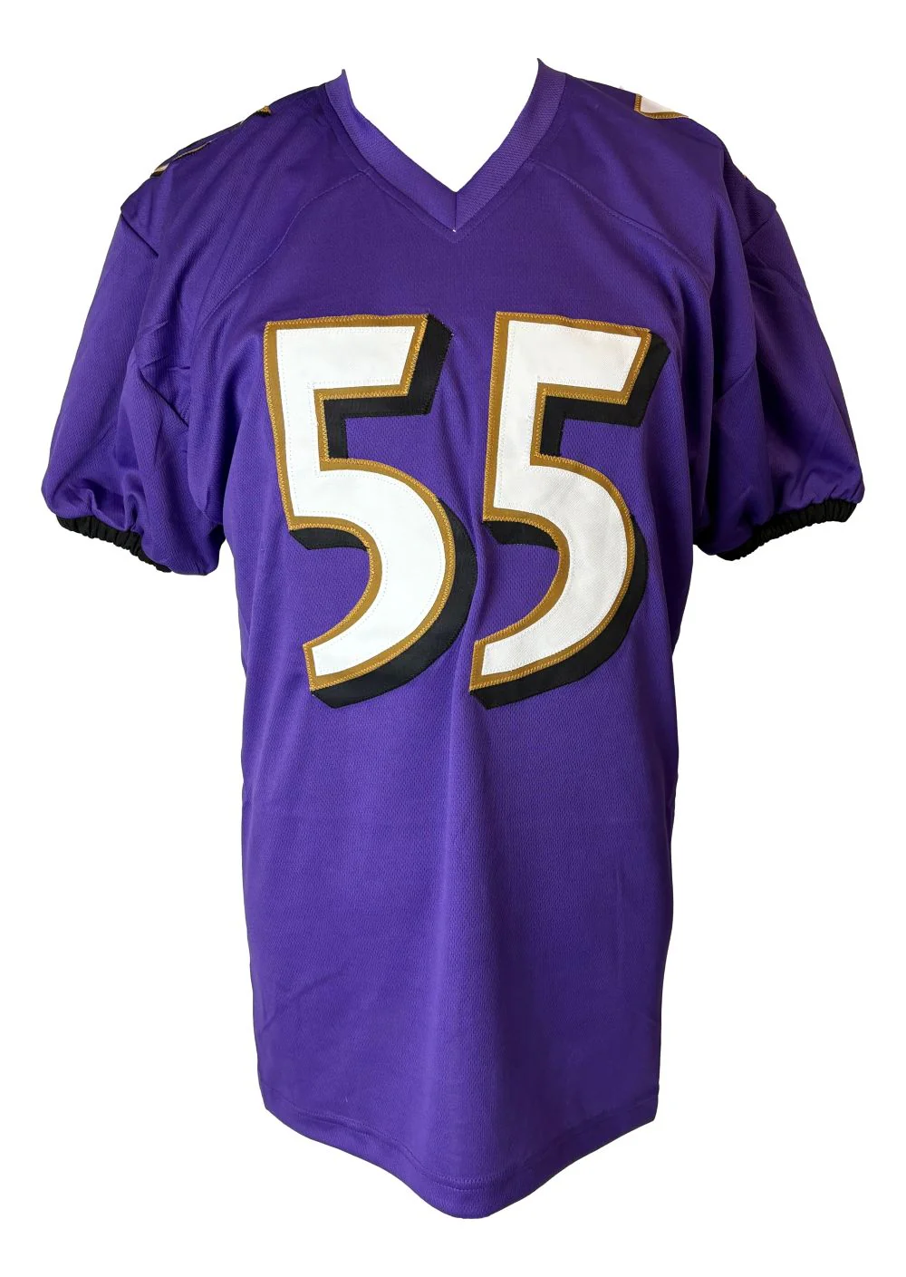 Terrell Suggs Baltimore Signed Purple Pro-Cut Football Jersey JSA Hologram - Image 3