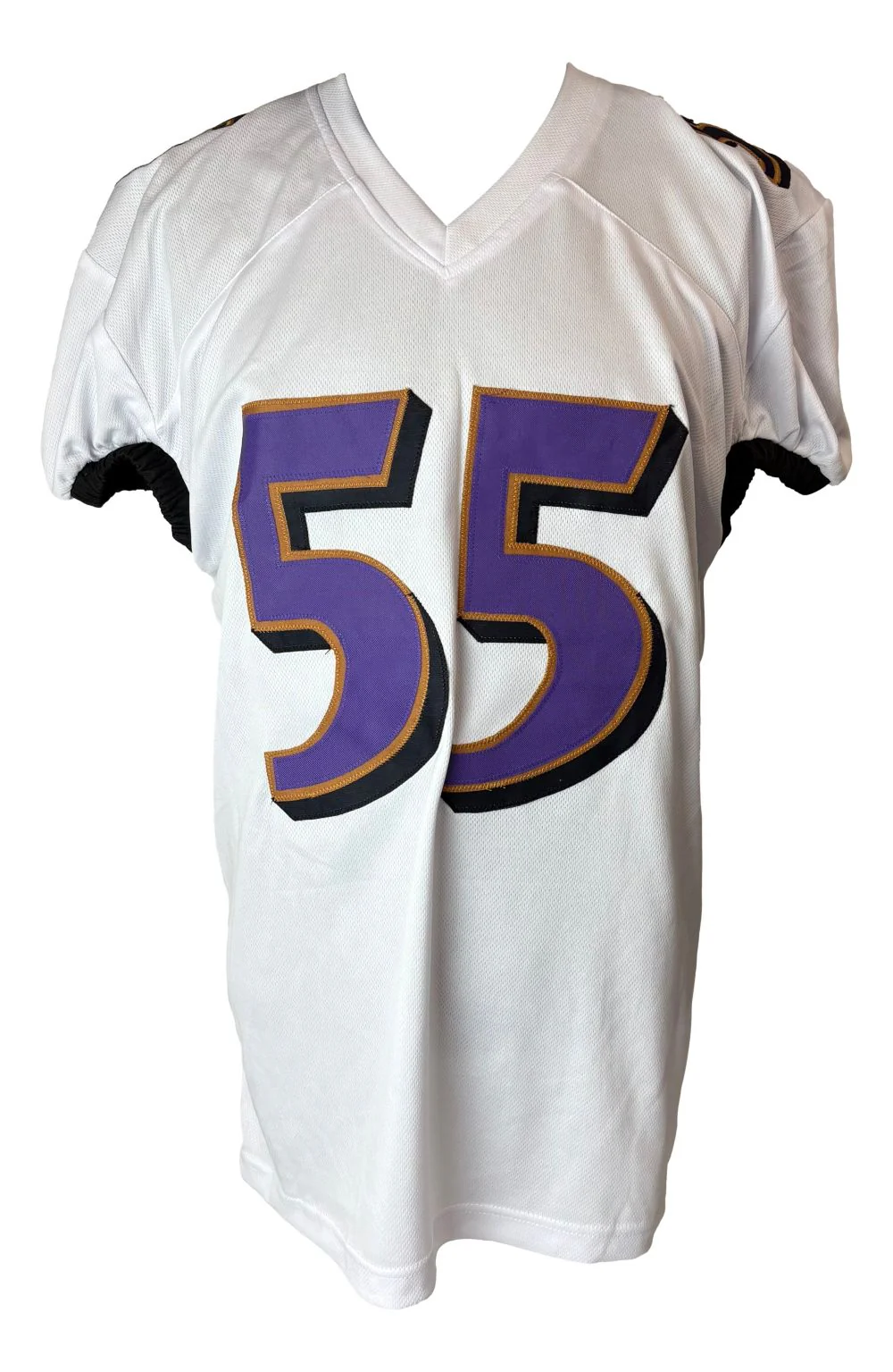 Terrell Suggs Baltimore Signed White Pro-Cut Football Jersey BAS - Image 3