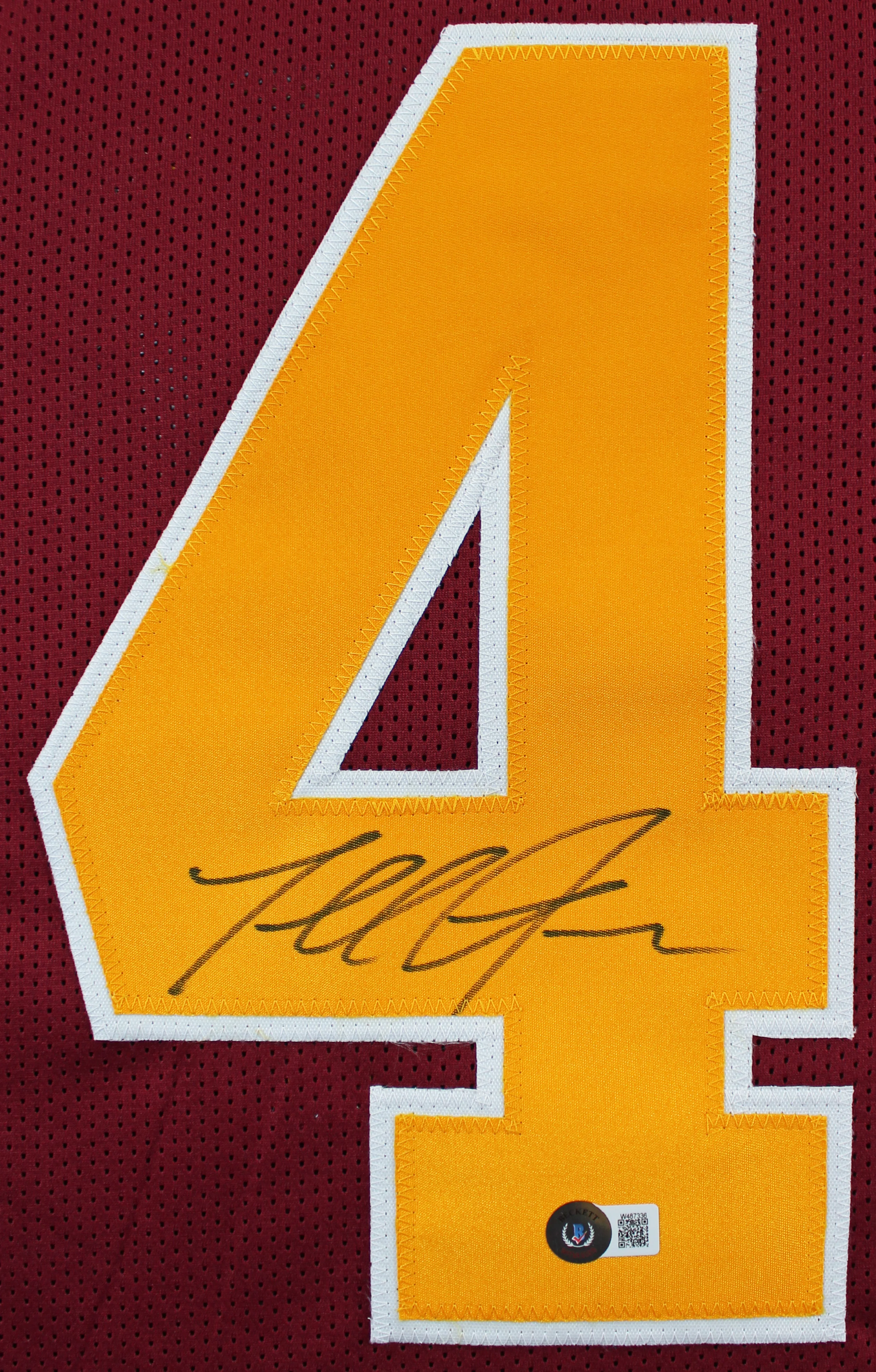 Terrell Suggs "T-Sizzle" Authentic Signed Maroon Pro Style Jersey BAS Witnessed - Image 3