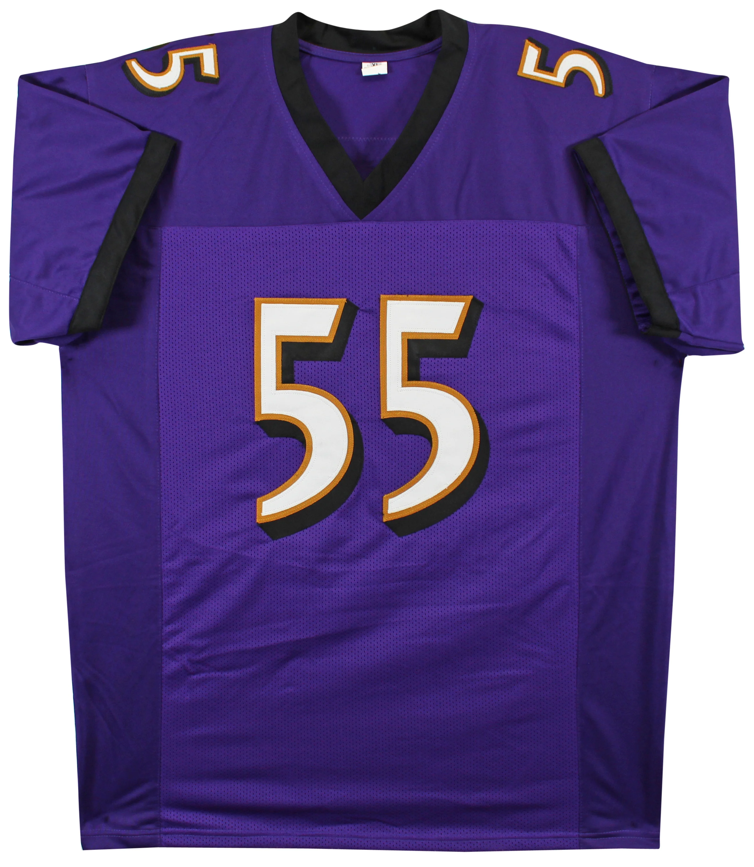 Terrell Suggs "T-Sizzle" Authentic Signed Purple Pro Style Jersey BAS Witnessed - Image 5