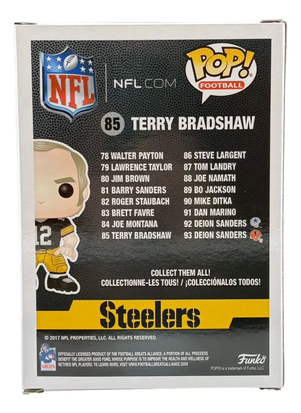 Terry Bradshaw Signed Pittsburgh Steelers Funko Pop #85 BAS - Image 3