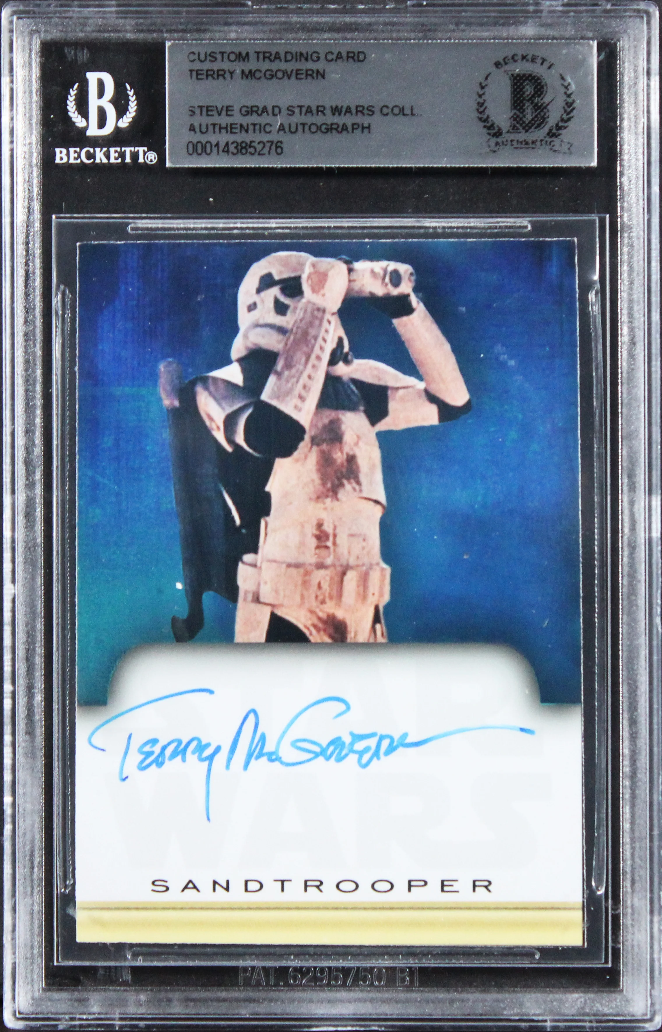 Terry McGovern Star Wars Authentic Signed Custom Trading Card BAS Slabbed - Image 2