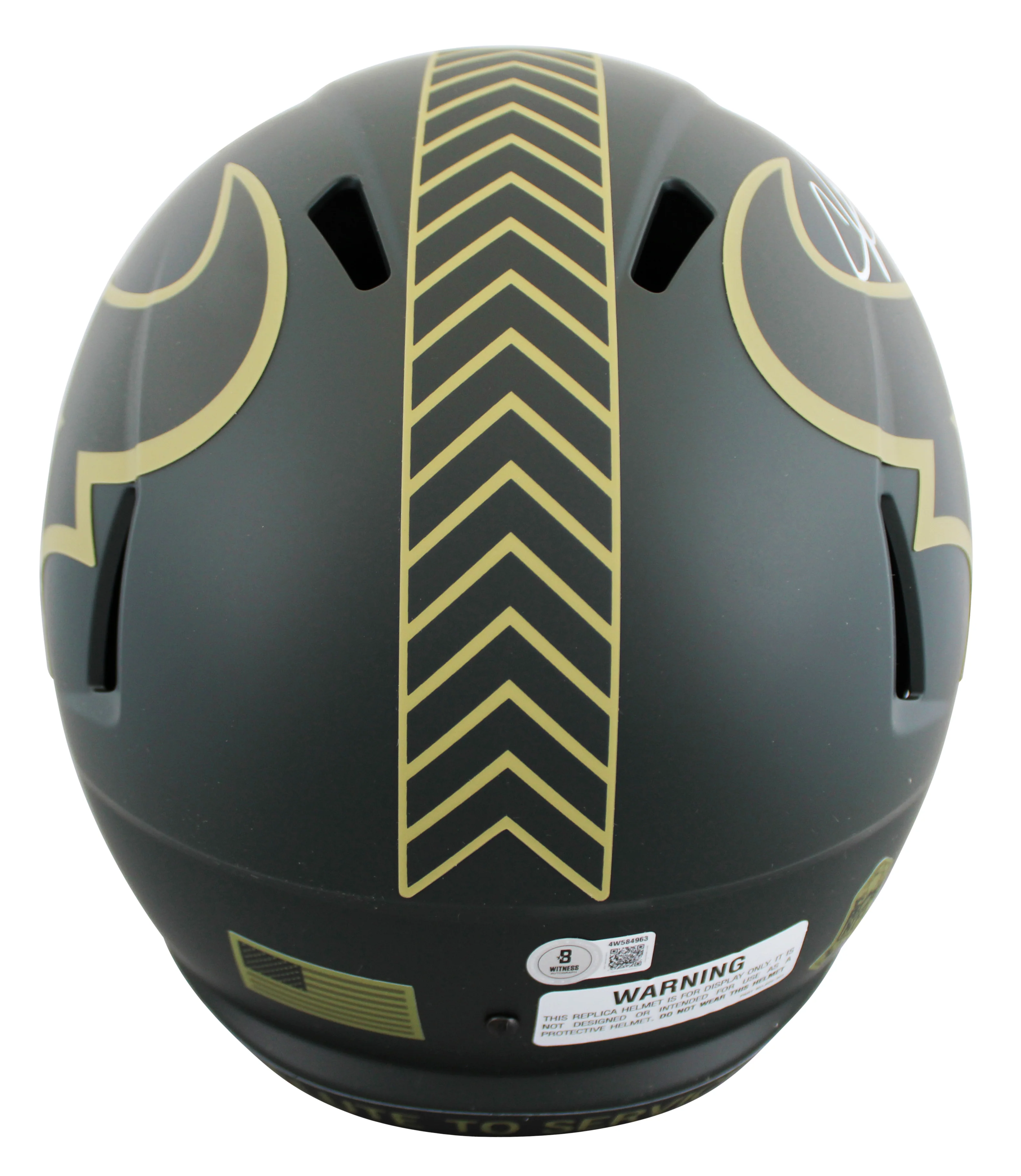 Texans Andre Johnson Signed STS IV Full Size Speed Rep Helmet BAS Witnessed - Image 3