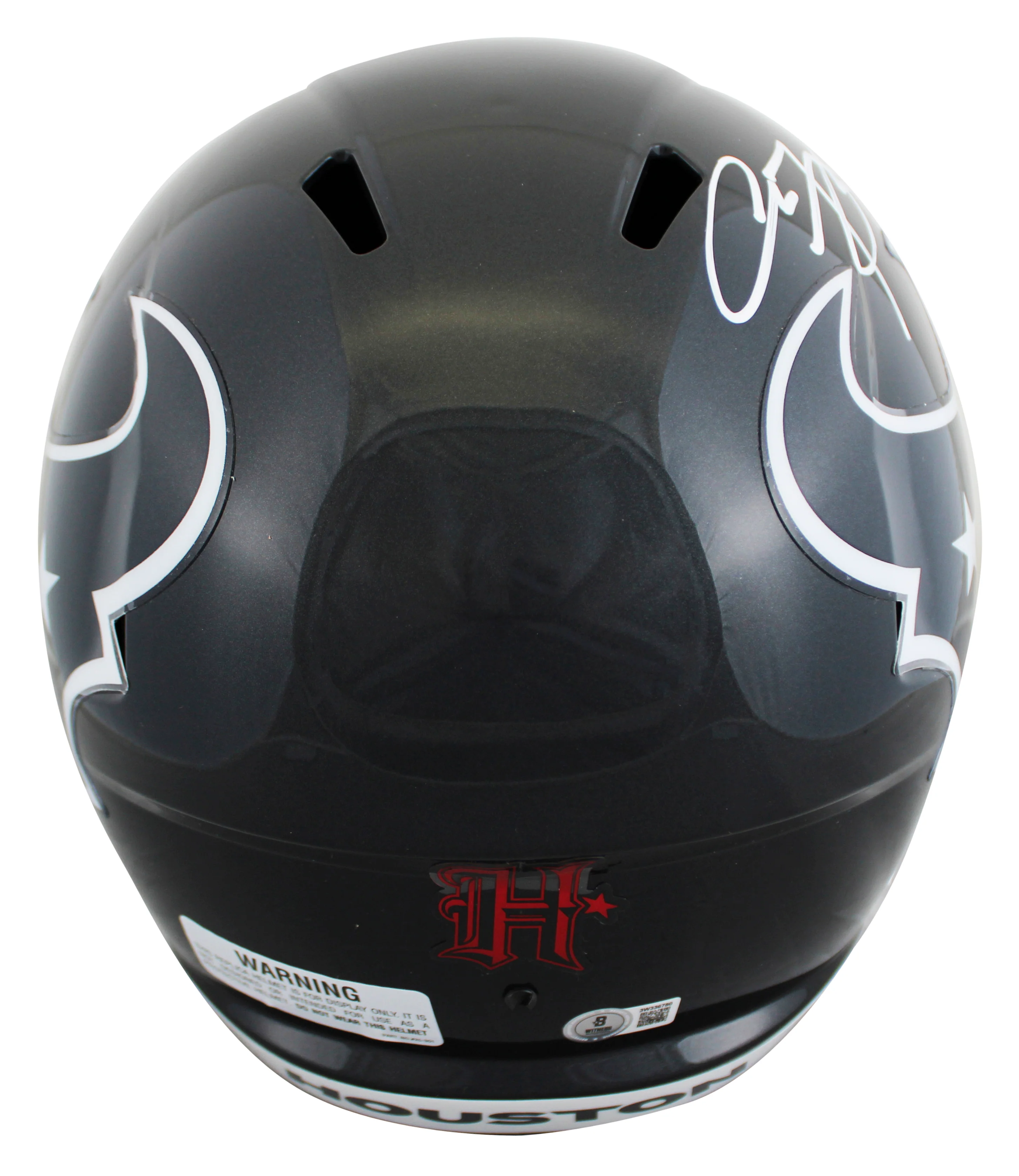 Texans Arian Foster Authentic Signed Full Size Speed Rep Helmet BAS Witnessed - Image 3