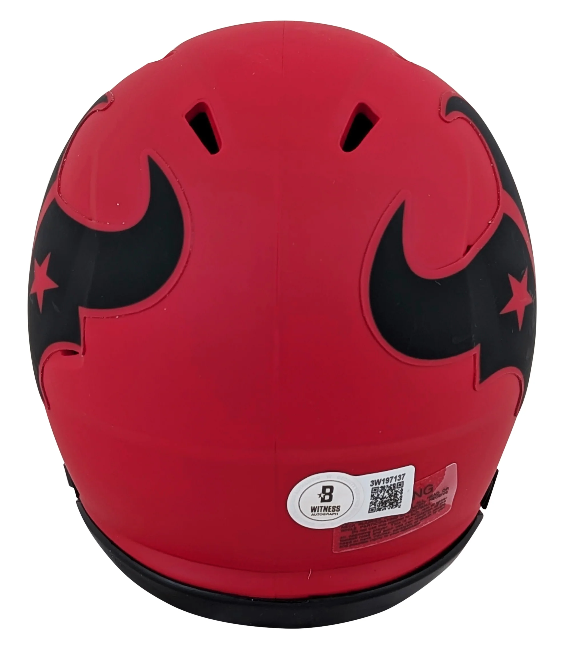 Texans Nico Collins Authentic Signed Rave Speed Mini Helmet W/ Case BAS Witness - Image 4