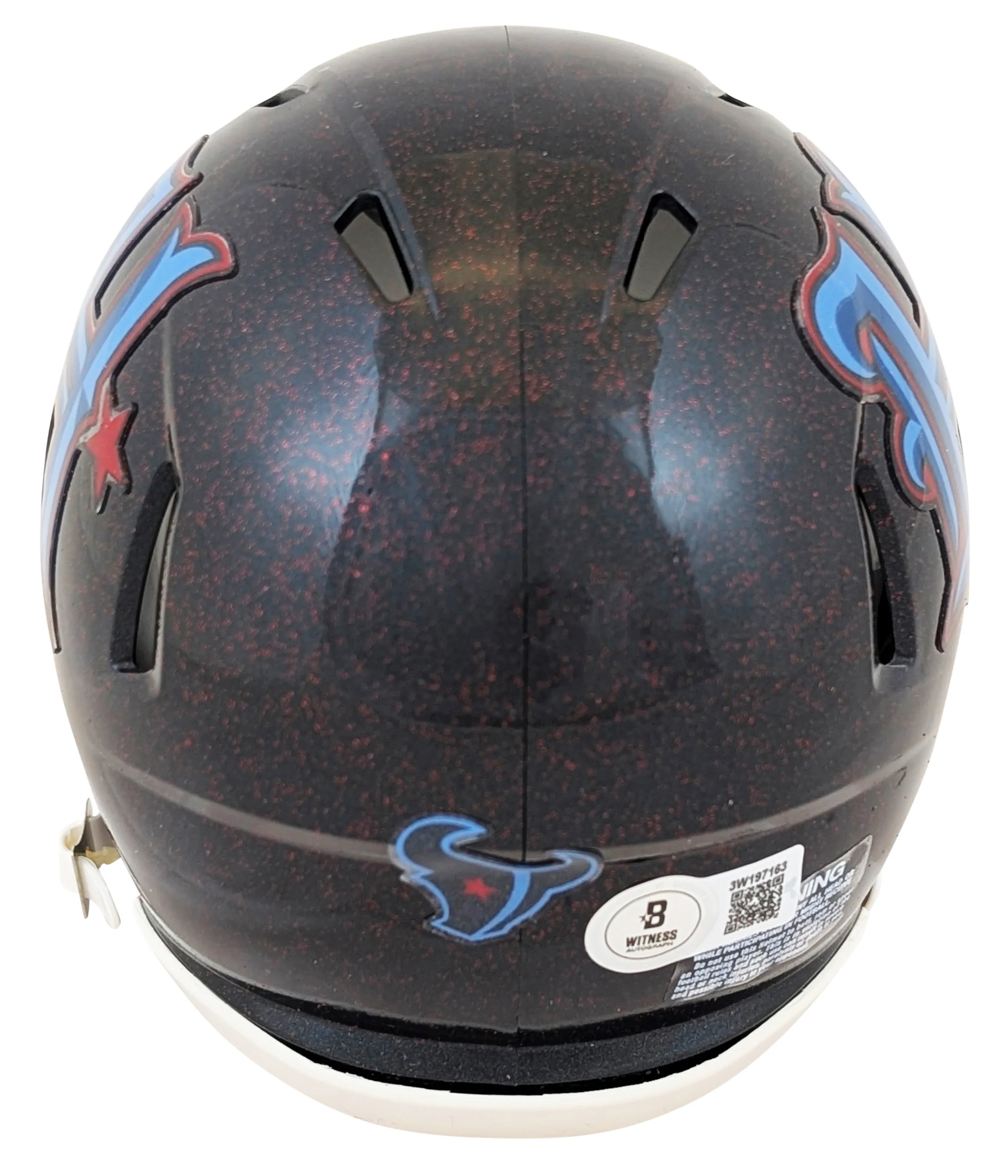 Texans Nico Collins Signed 2024 On-Field Alt H-Town Speed Mini Helmet BAS Wit - Image 3