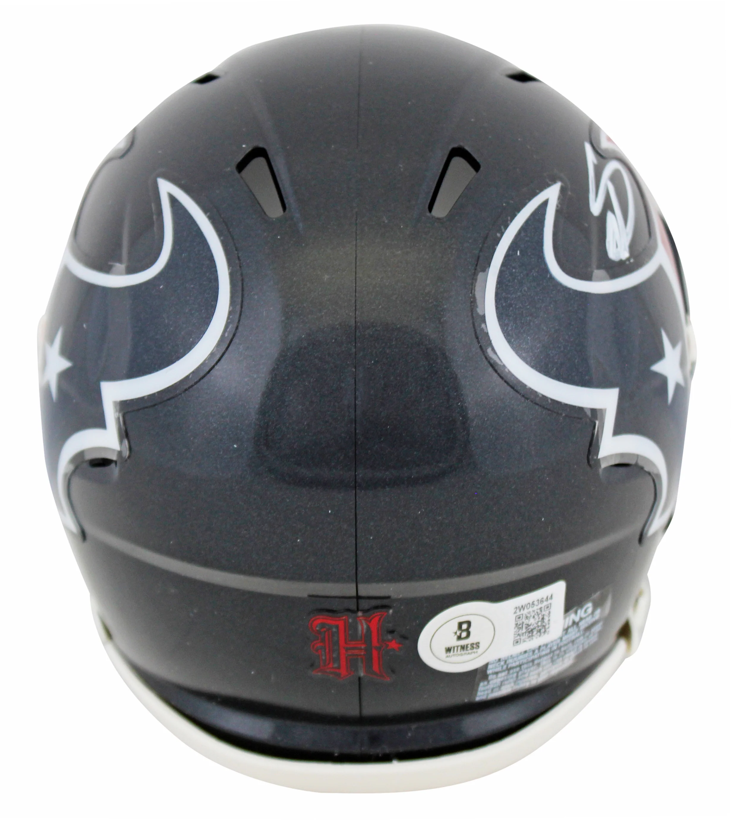 Texans Stefon Diggs Authentic Signed Speed Mini Helmet Autographed BAS Witnessed - Image 3