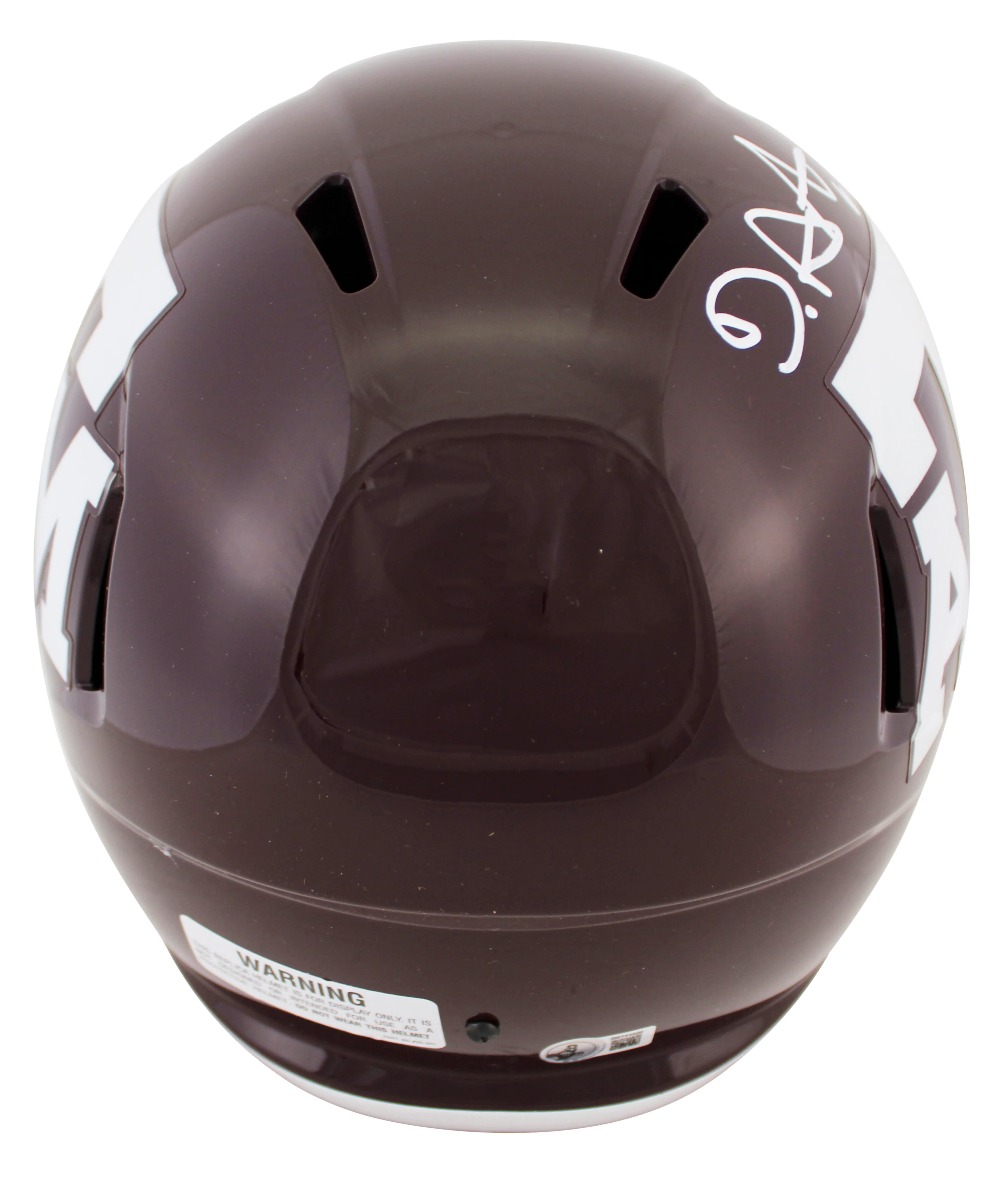 Texas A&M De'Von Achane Signed Full Size Speed Rep Helmet BAS Witnessed - Image 3