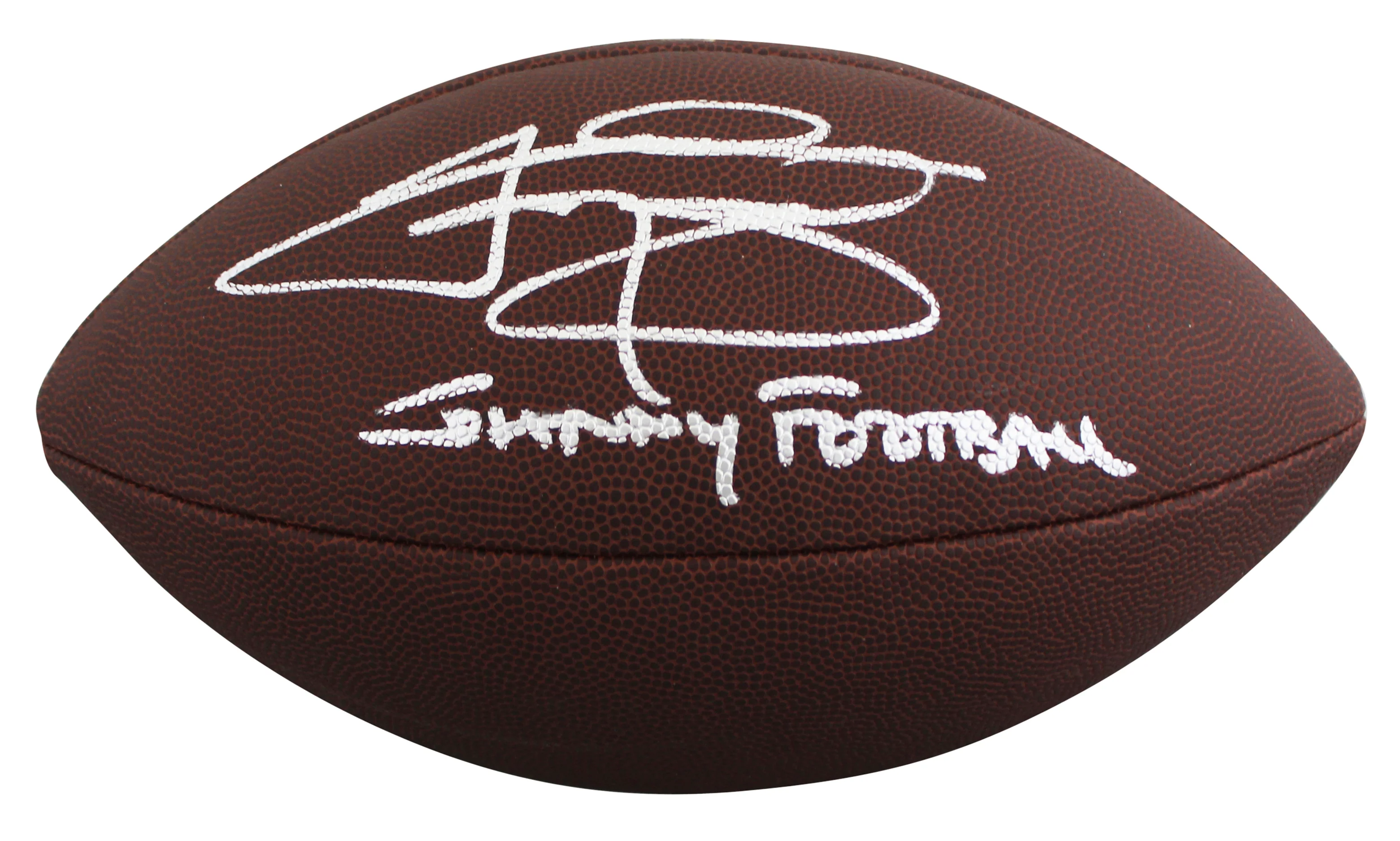 Texas A&M Johnny Manziel "Johnny Football" Signed Super Grip Football BAS Wit - Image 3
