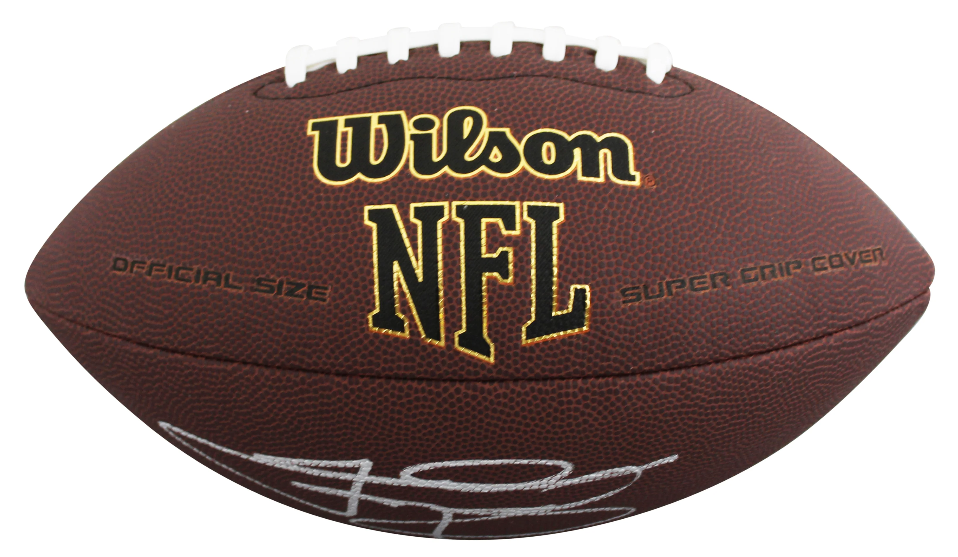 Texas A&M Johnny Manziel "Johnny Football" Signed Super Grip Football BAS Wit - Image 4