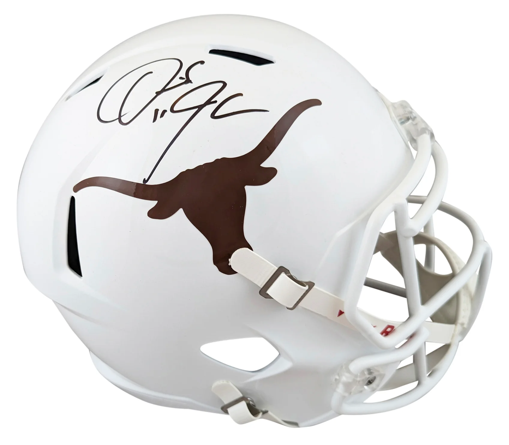 Texas Derrick Johnson Signed Full Size Speed Rep Helmet W/ Case BAS Witnessed - Image 3